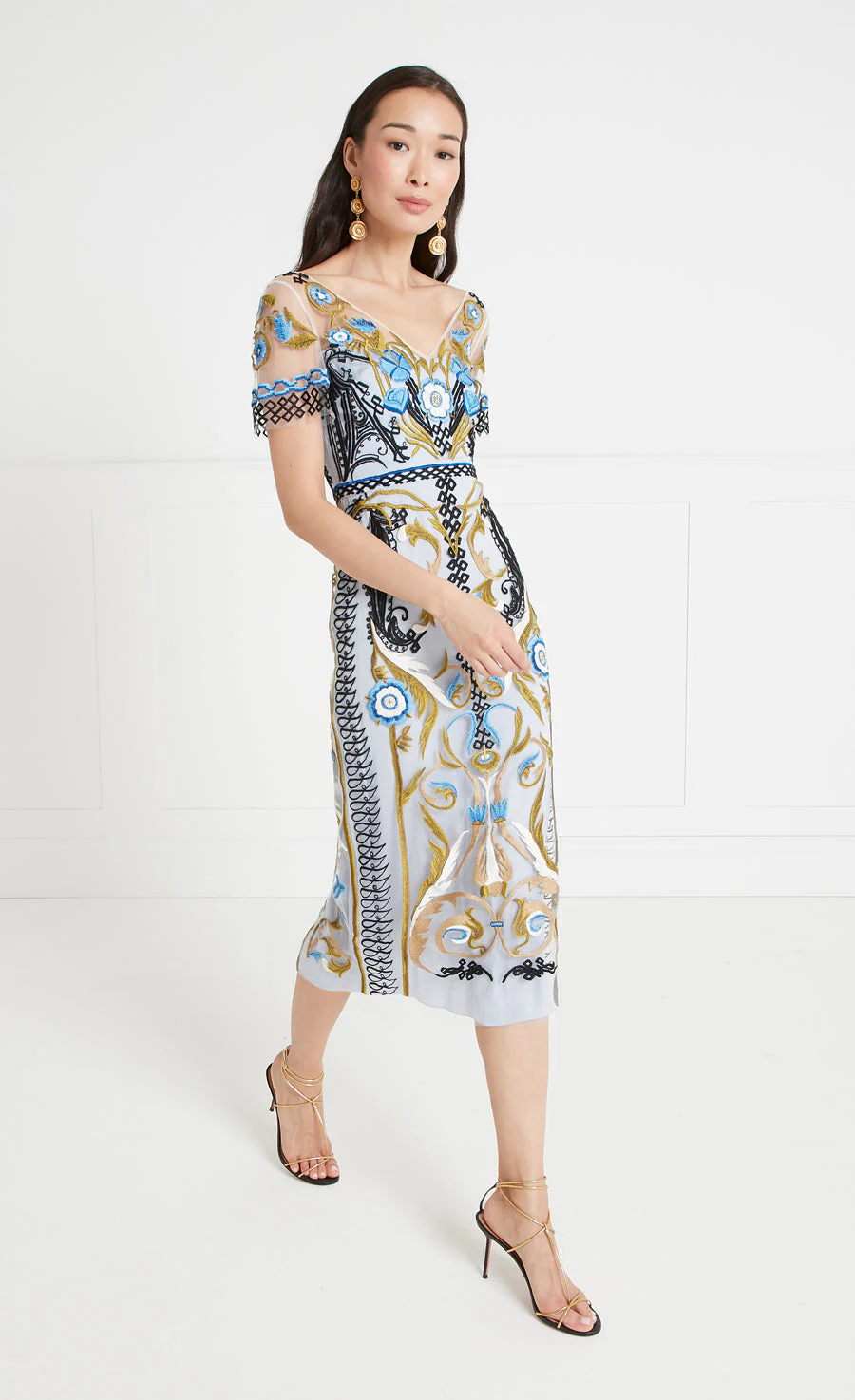 Alessia Midi Dress - Halogen Blue - Image 3