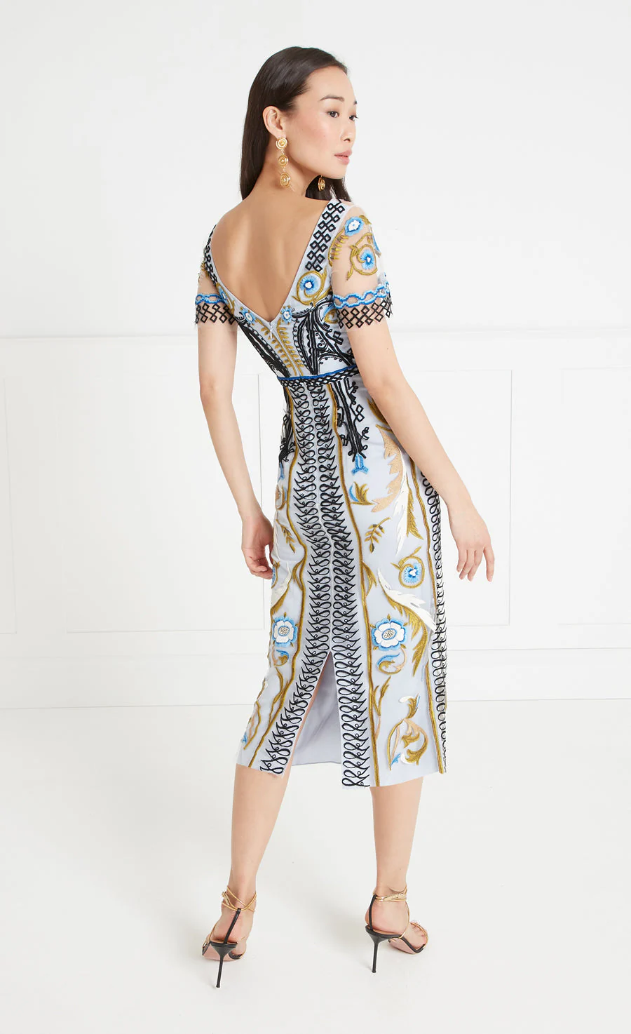 Alessia Midi Dress - Halogen Blue - Image 4