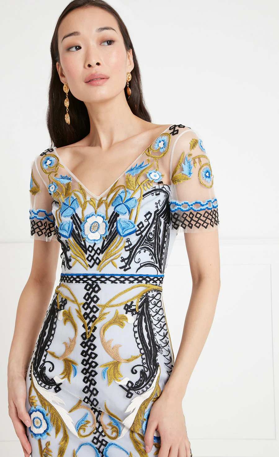 Alessia Midi Dress - Halogen Blue - Image 5