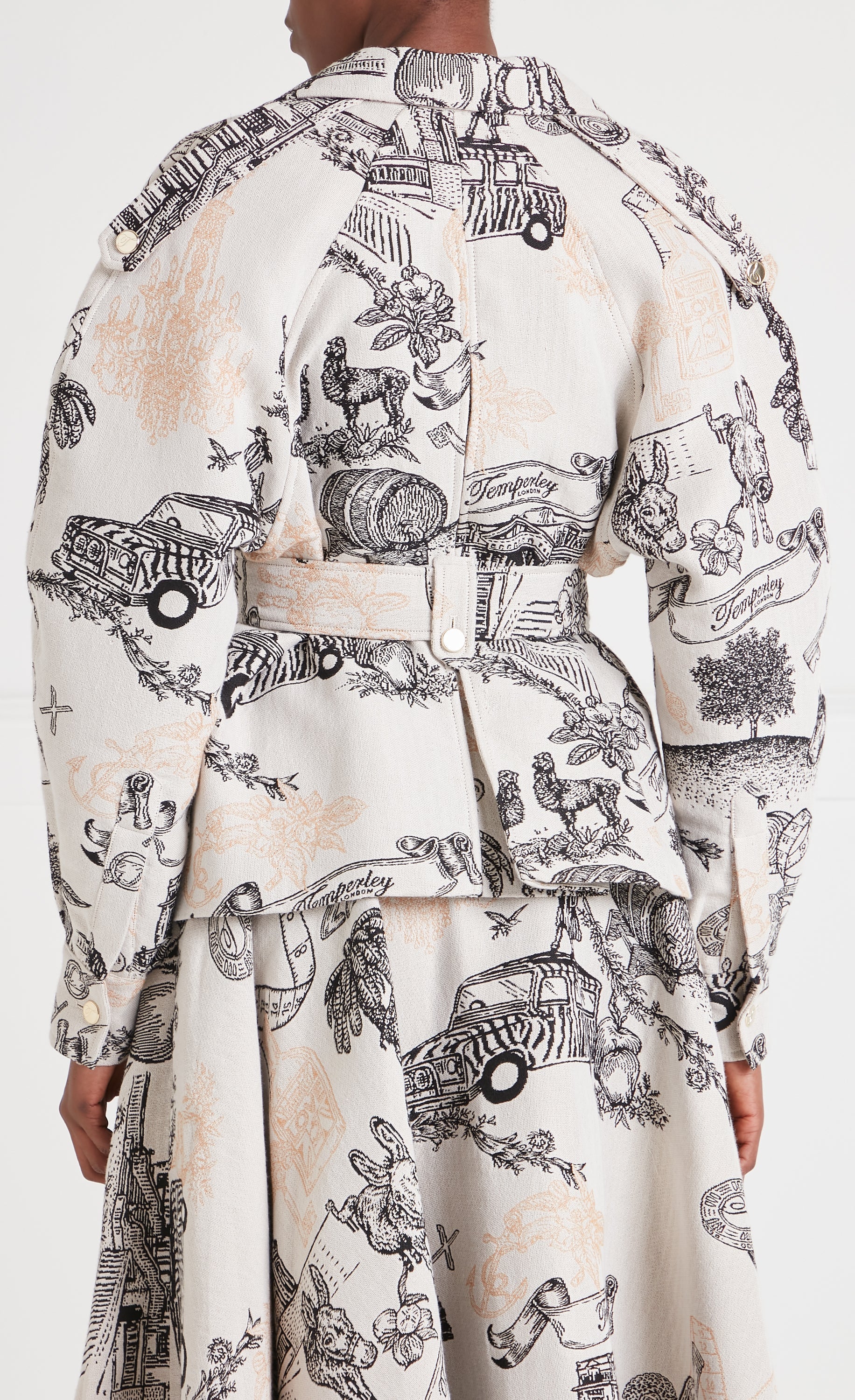 Anniversary Belted Jacket - White - Image 4