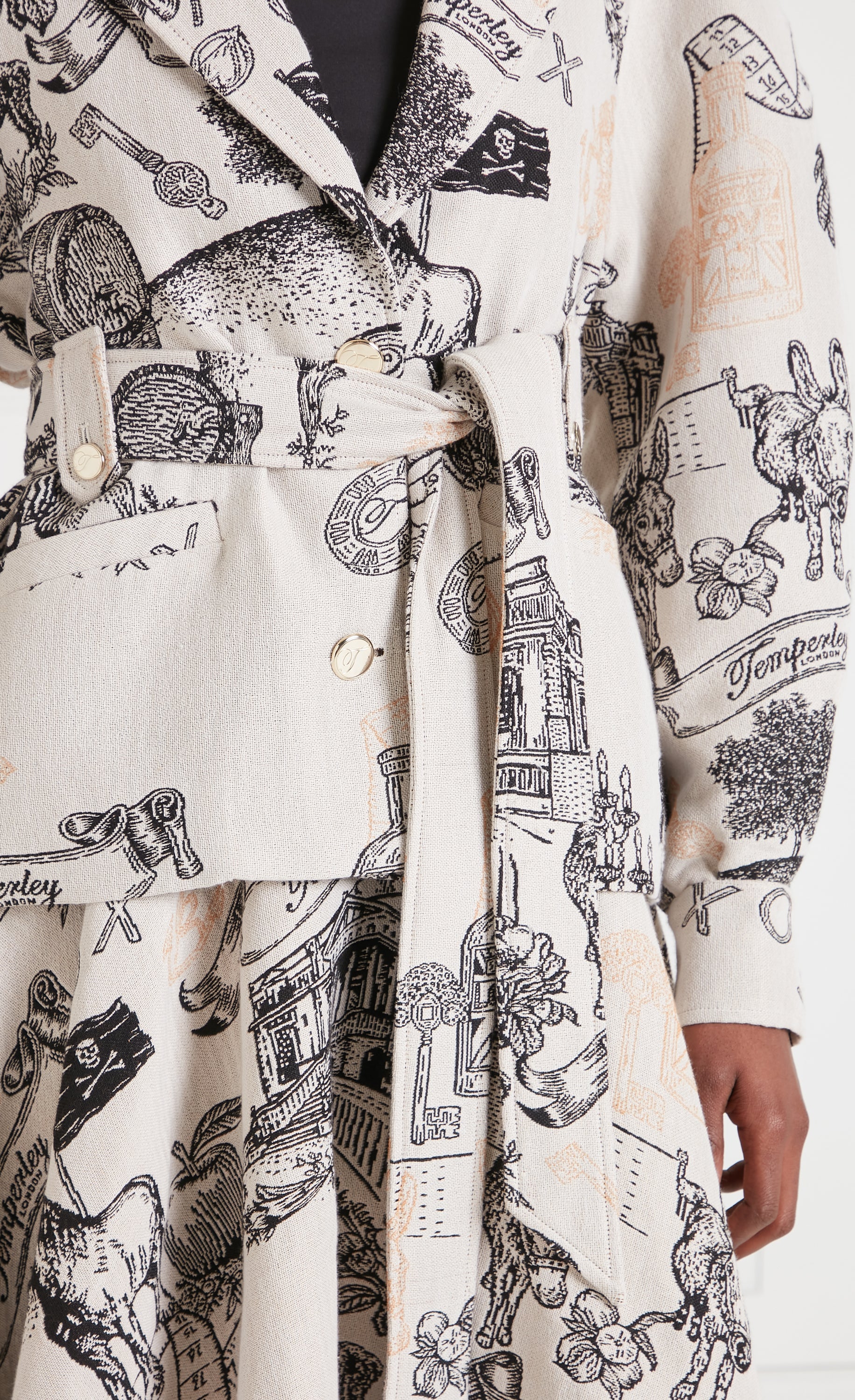 Anniversary Belted Jacket - White - Image 6