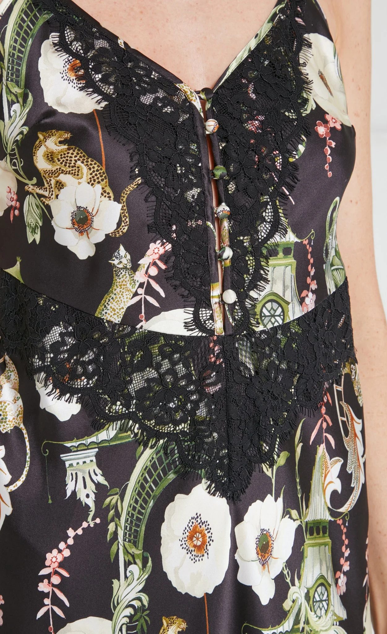 Aphrodite Slip Dress - Black & Dark Euphoria - Image 6