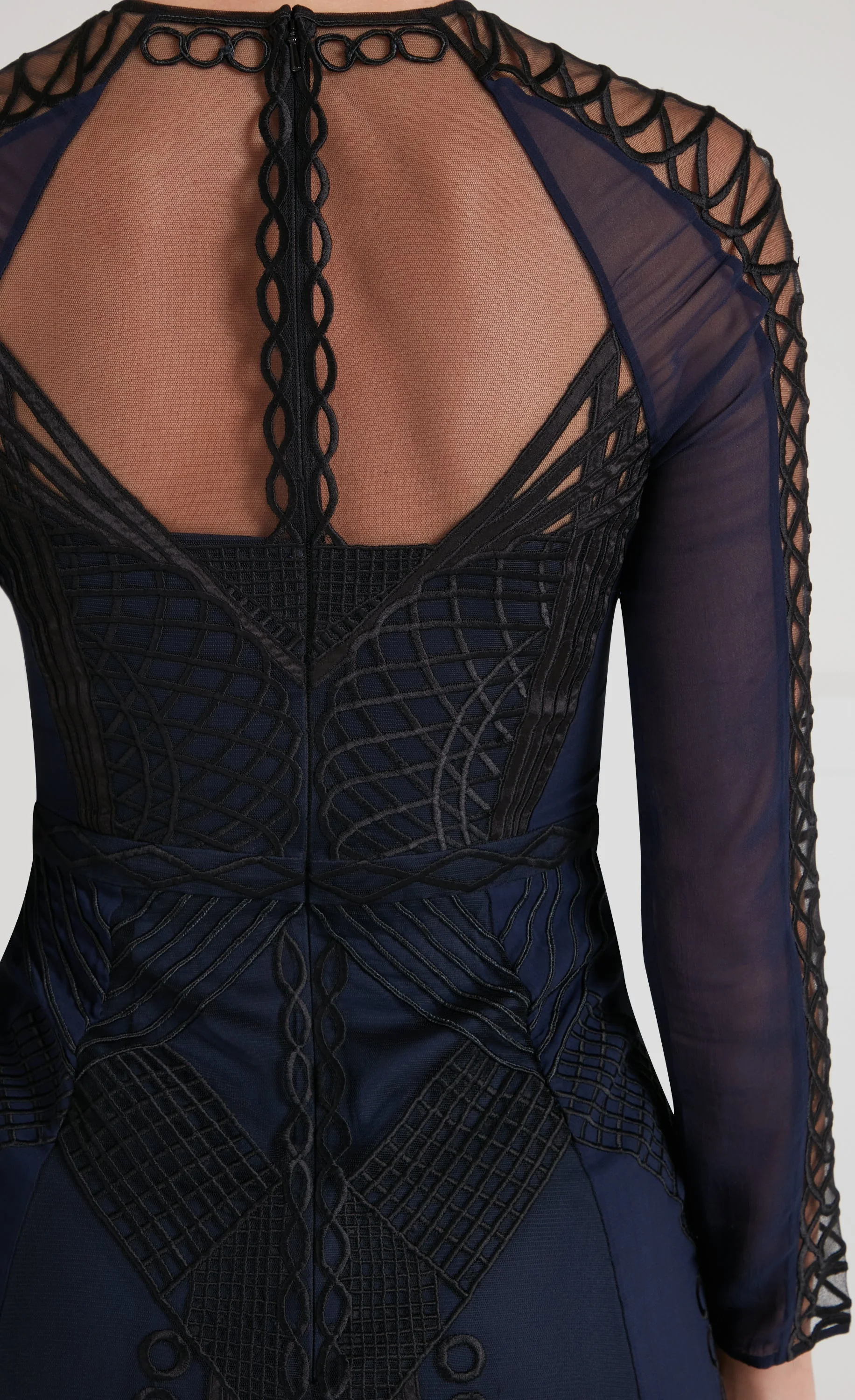 Ariel Sleeved Dress - Sapphire Blue - Image 5
