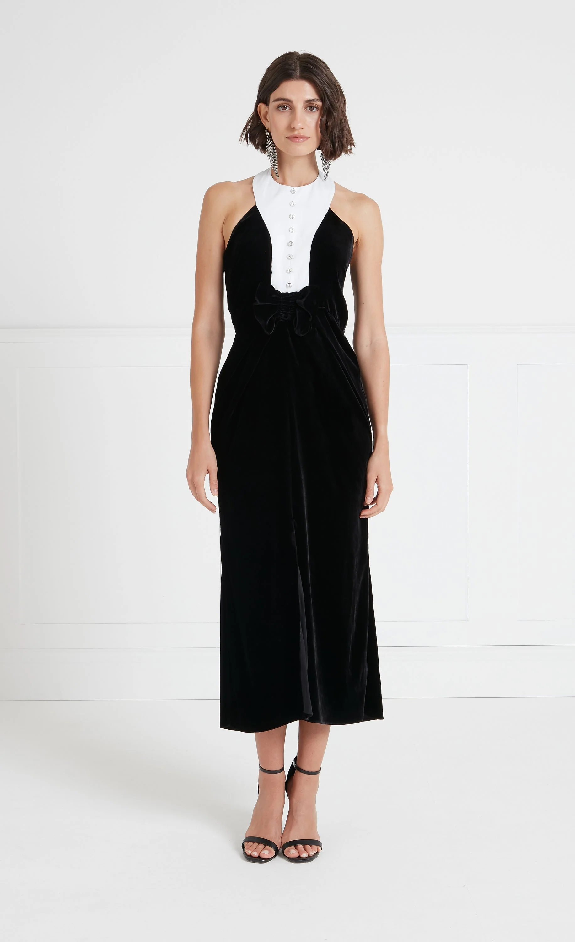 Ashcombe Bib Dress - Black - Image 2