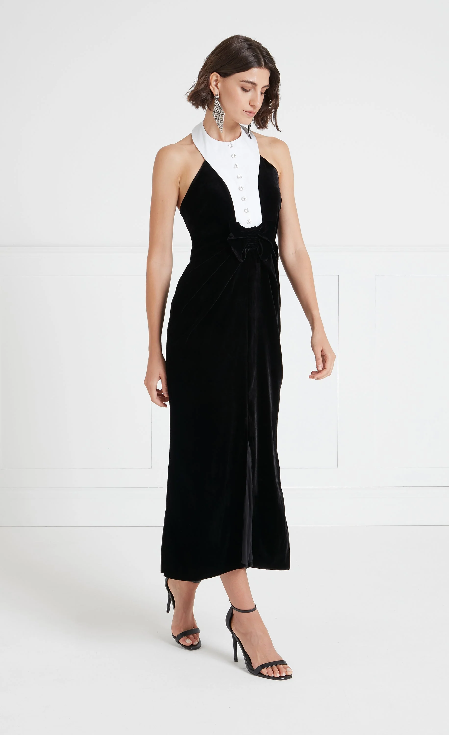 Ashcombe Bib Dress - Black - Image 3