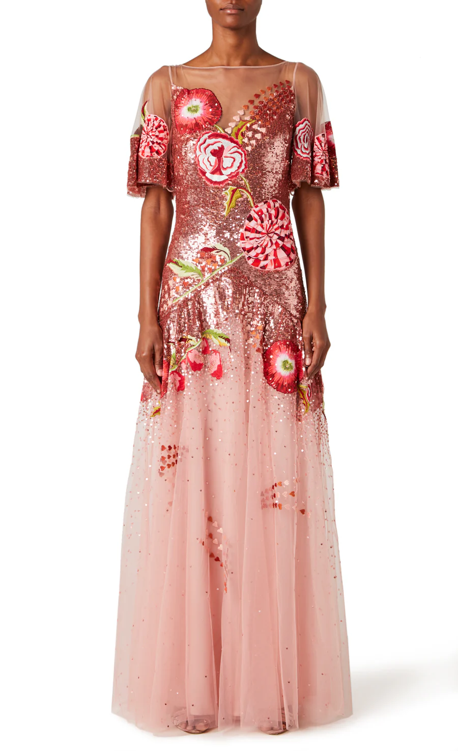 Carnation Sequin Gown - Blush - Image 2