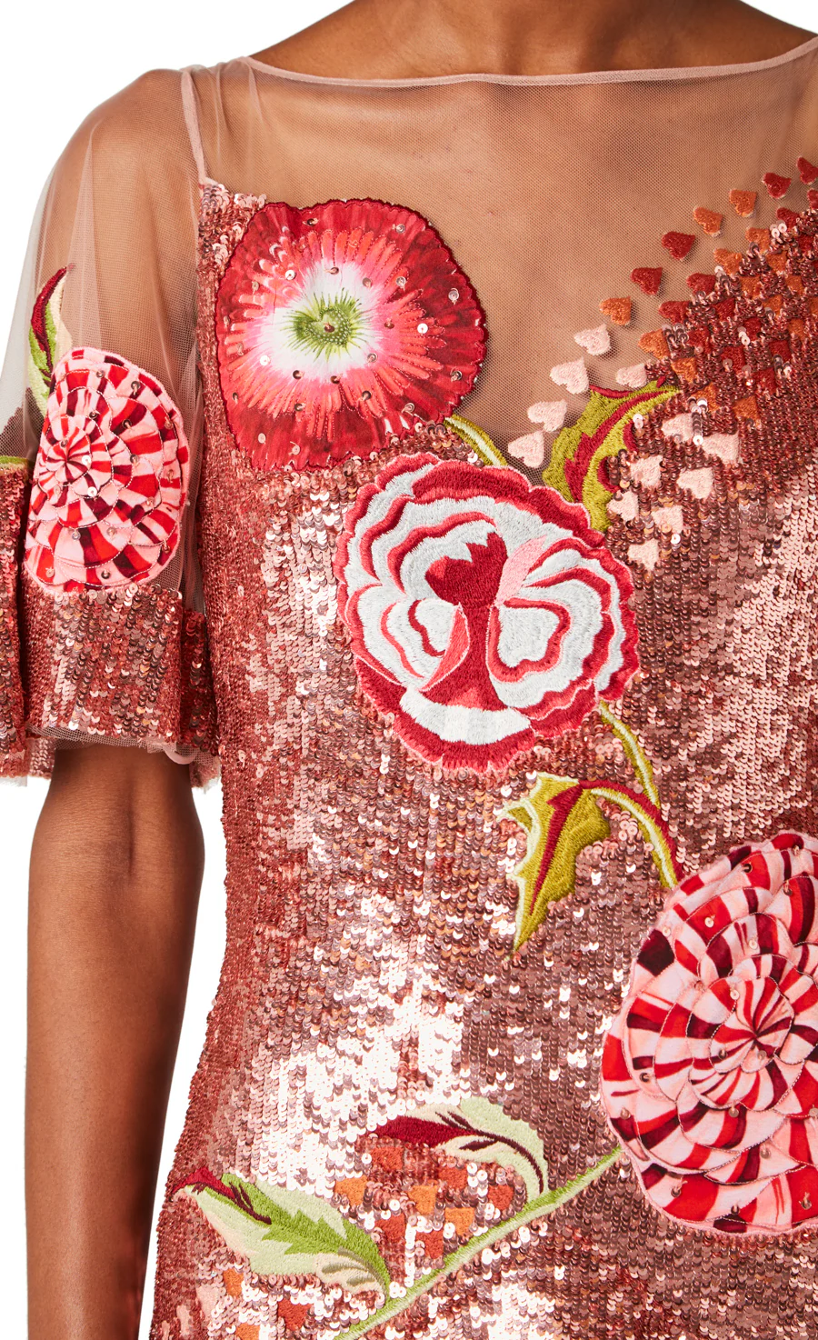 Carnation Sequin Gown - Blush - Image 5