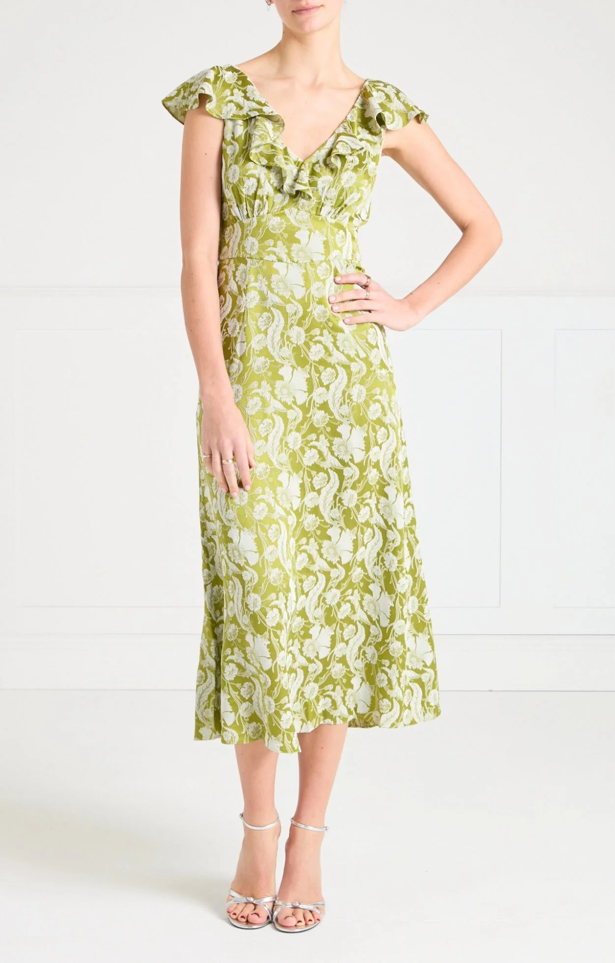 Celine Dress - Chartreuse - Image 2