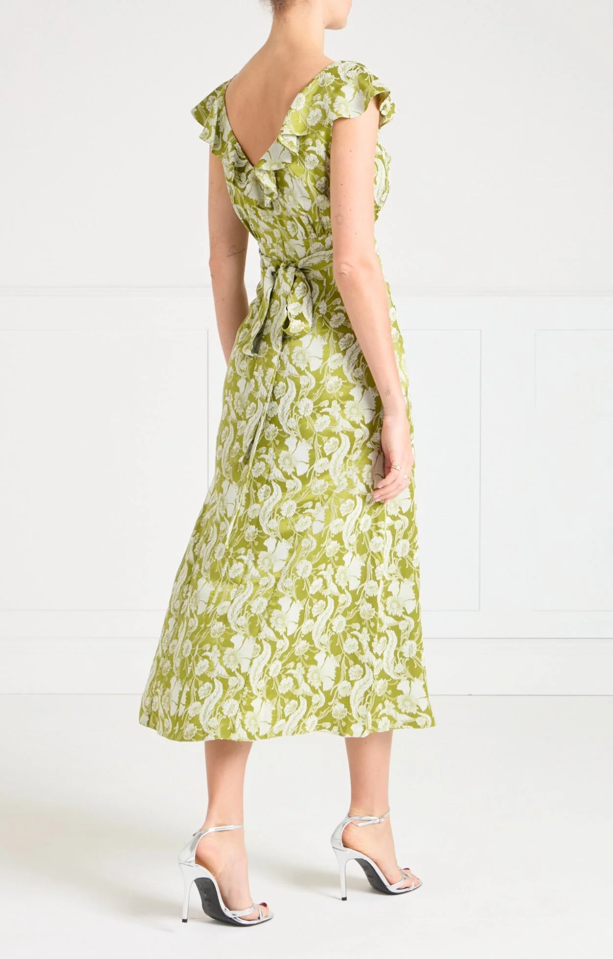 Celine Dress - Chartreuse - Image 5