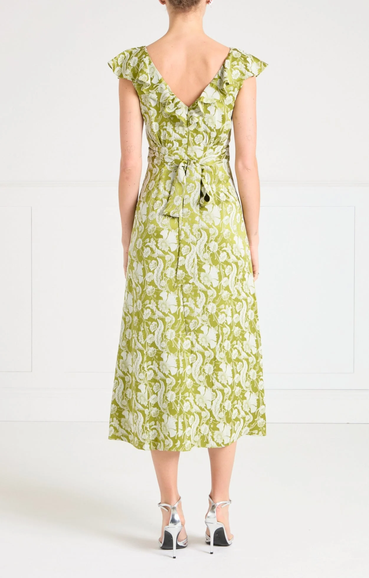 Celine Dress - Chartreuse - Image 6