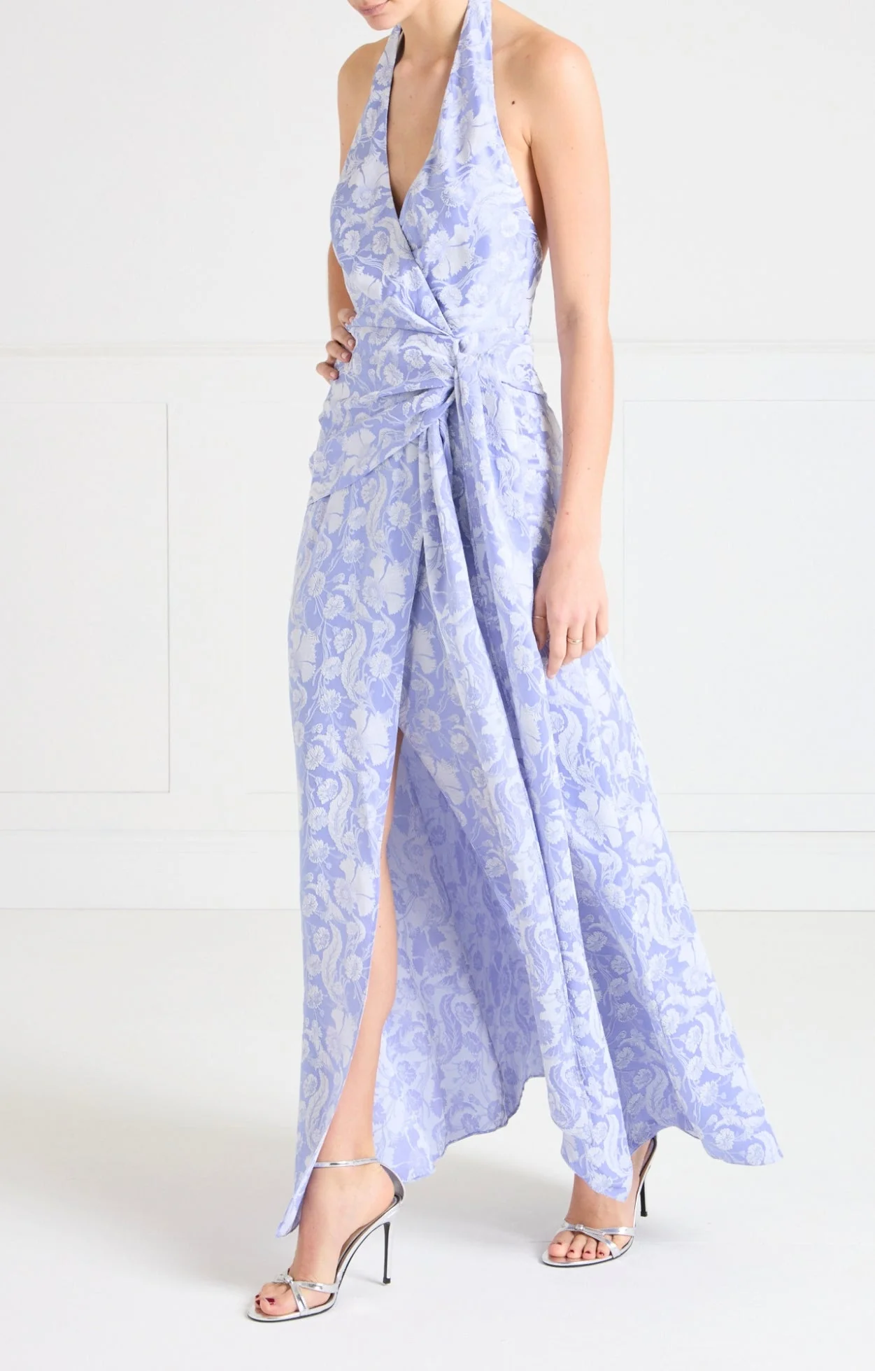 Celine Halter Dress - Lavender Blue - Image 4