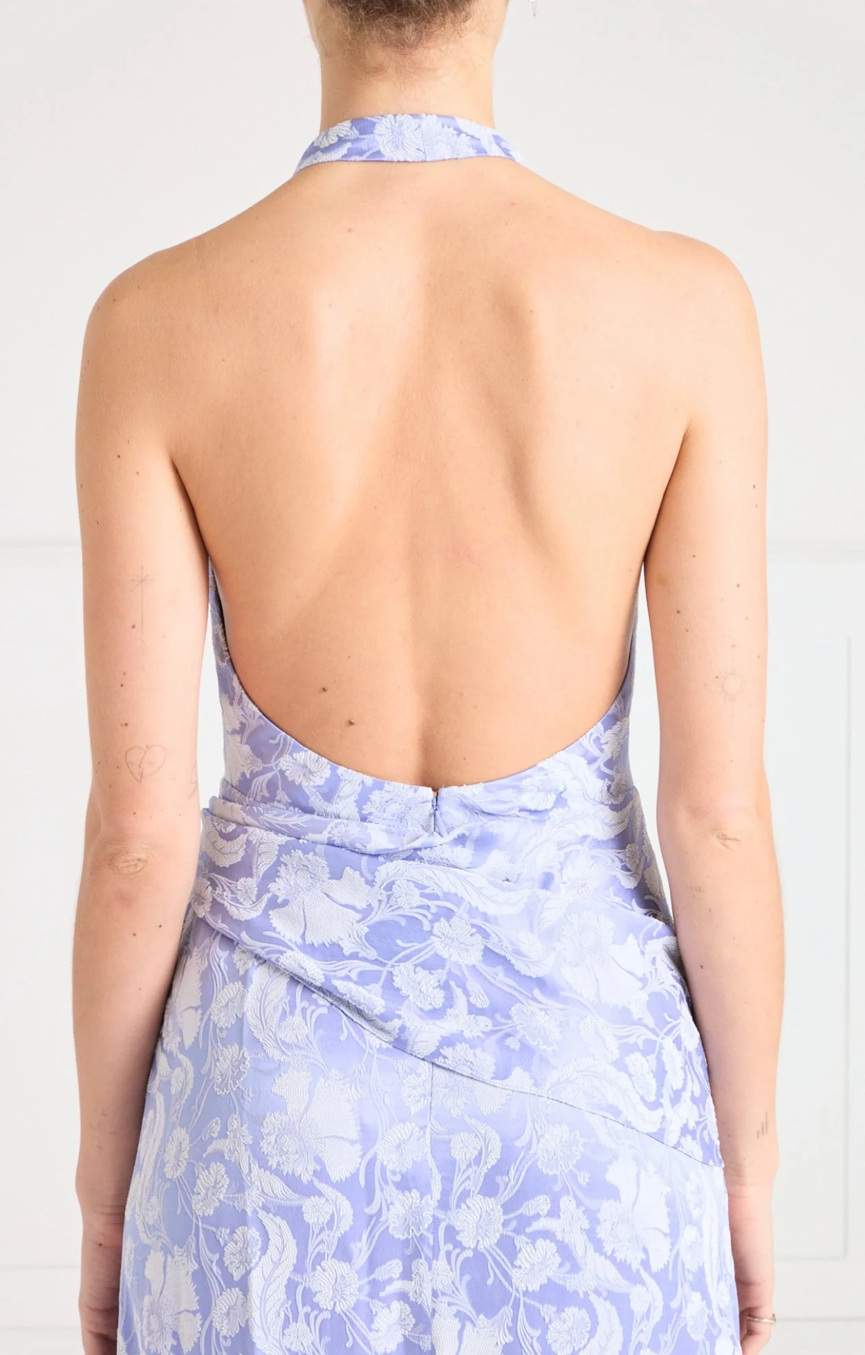 Celine Halter Dress - Lavender Blue - Image 9