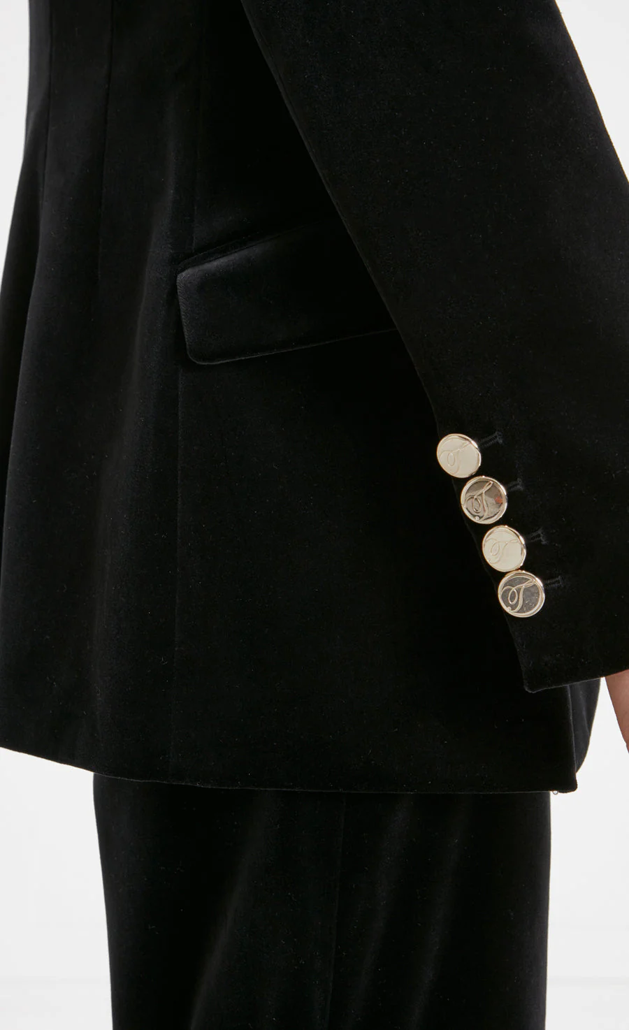 Clove Velvet Jacket - Black - Image 6