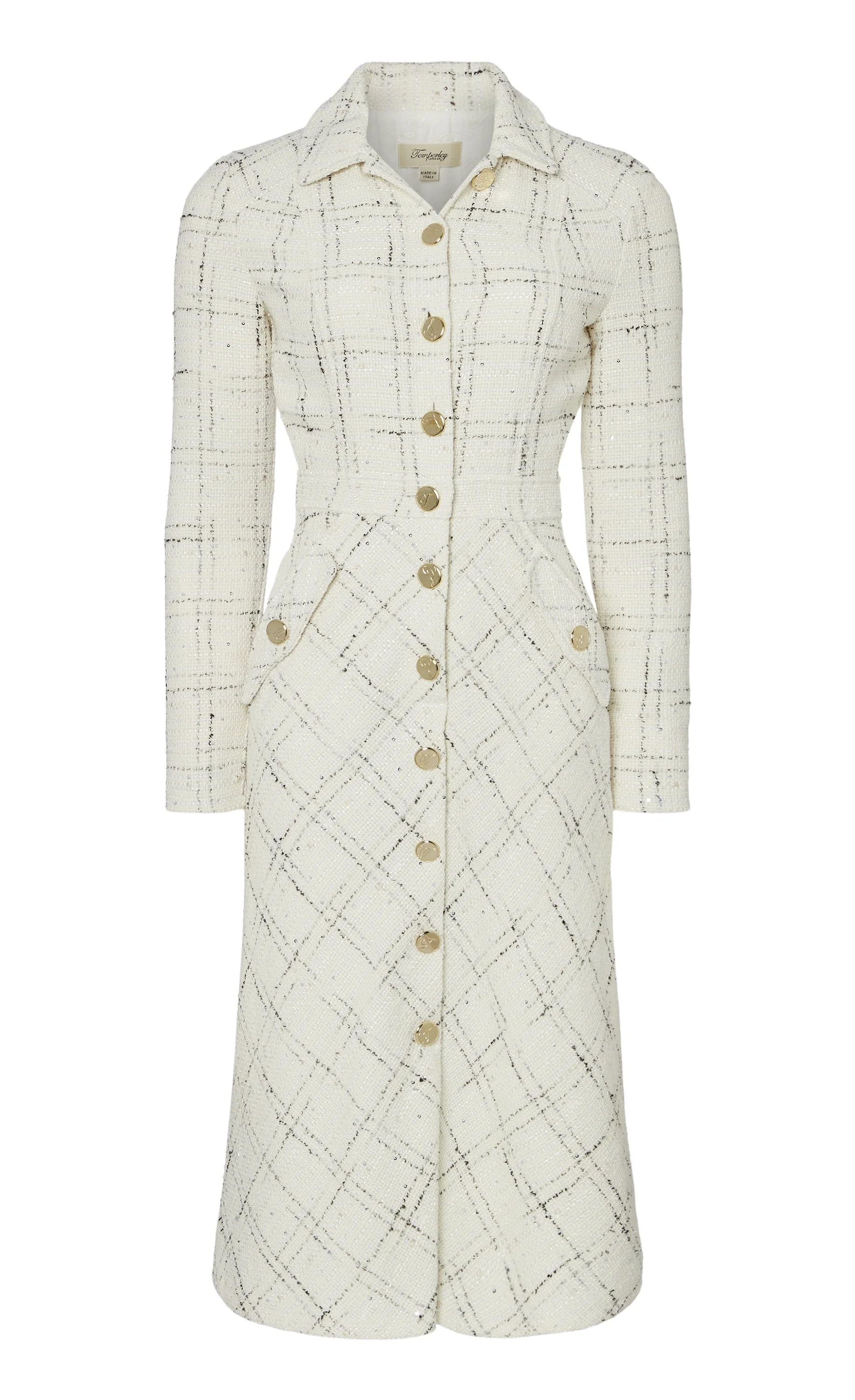 Colonel Dress - White Check