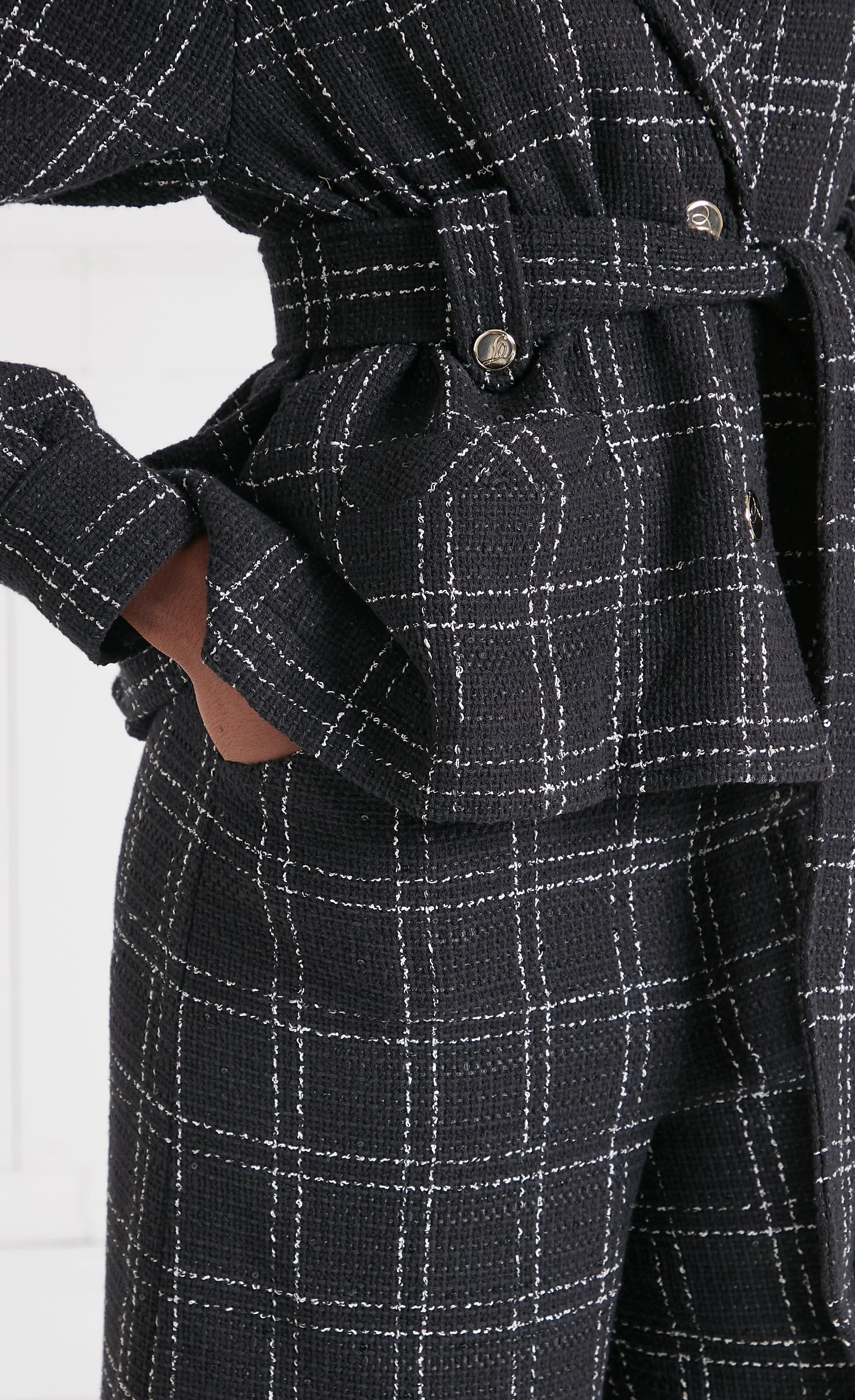Colonel Trousers - Black Check - Image 5