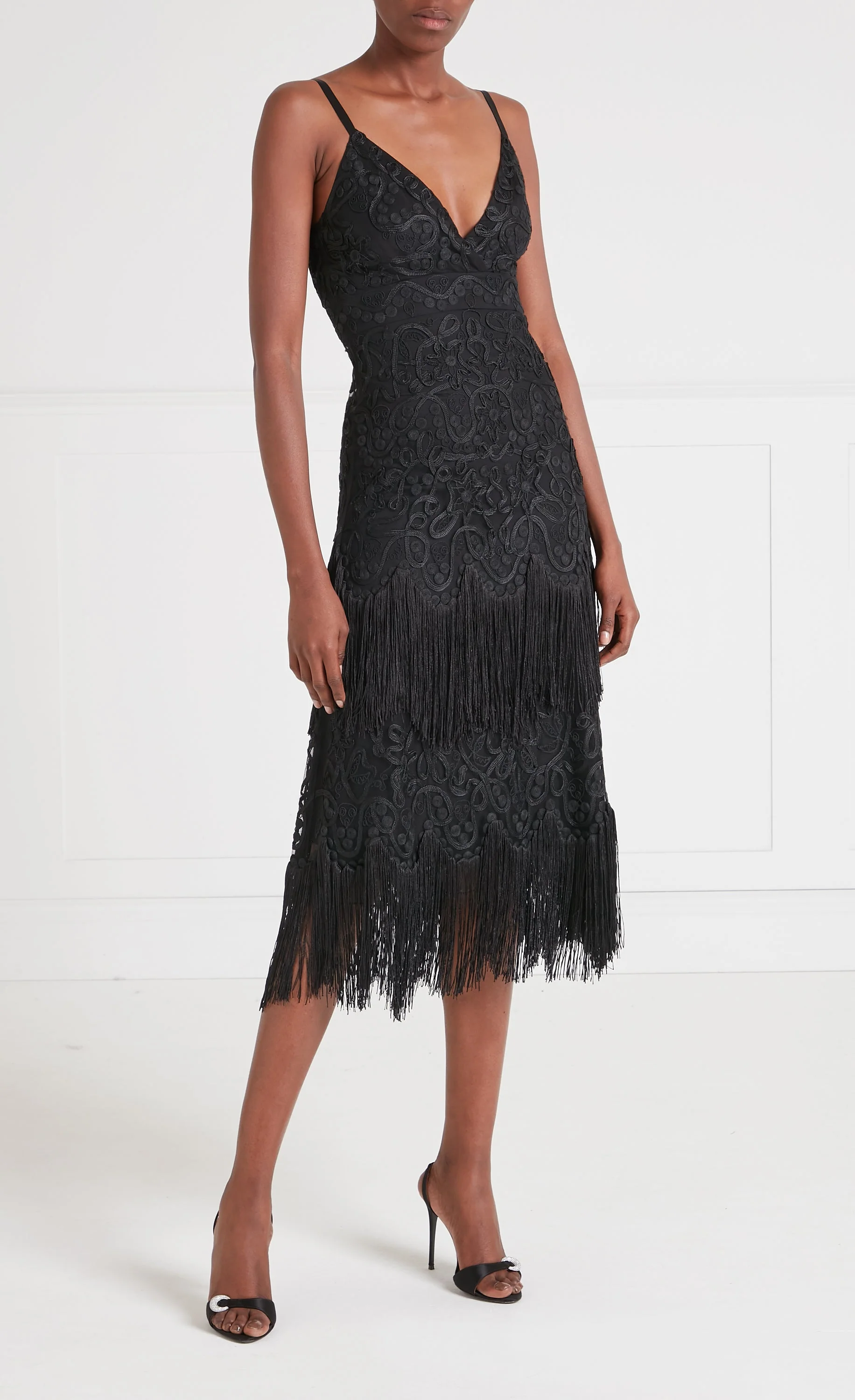 Cordelle Tassel Dress - Black - Image 5