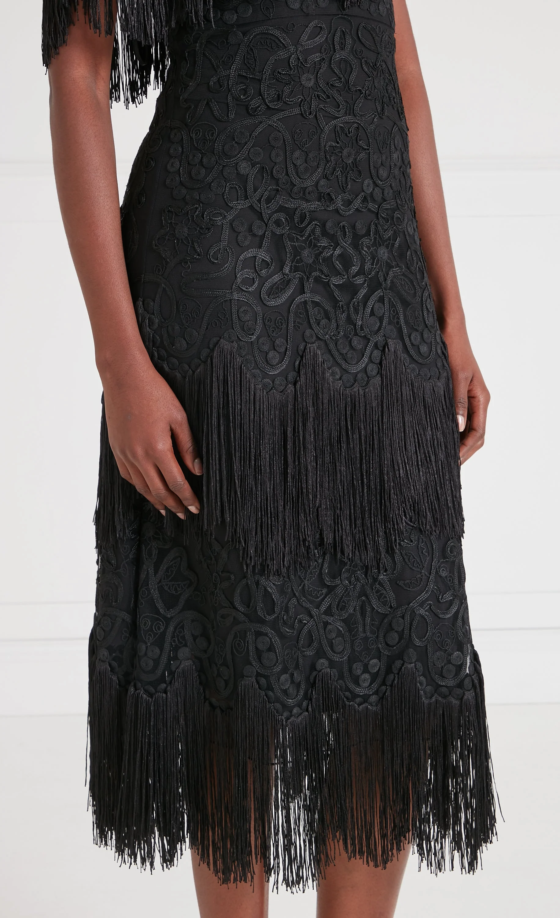 Cordelle Tassel Dress - Black - Image 8