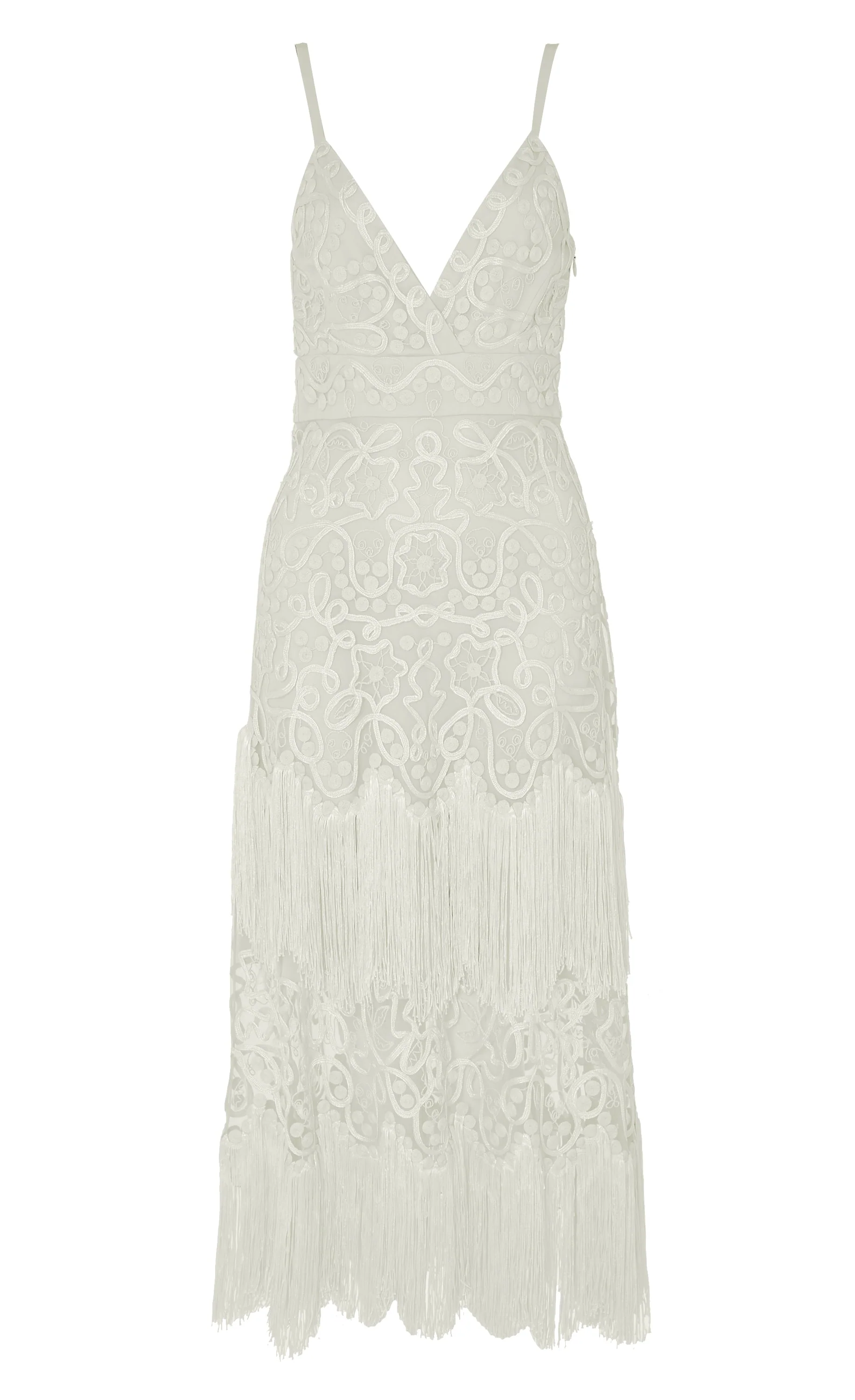 Cordelle Tassel Dress - White - Image 2