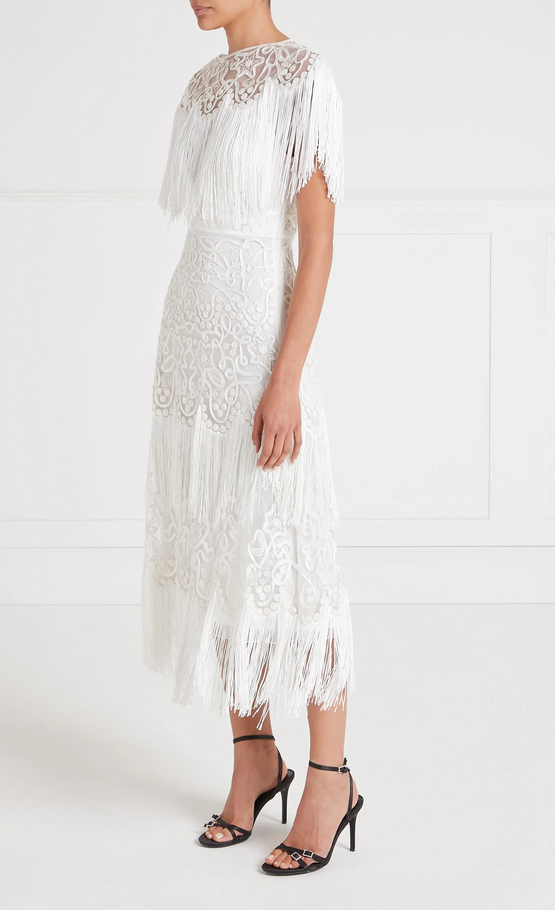 Cordelle Tassel Dress - White - Image 4