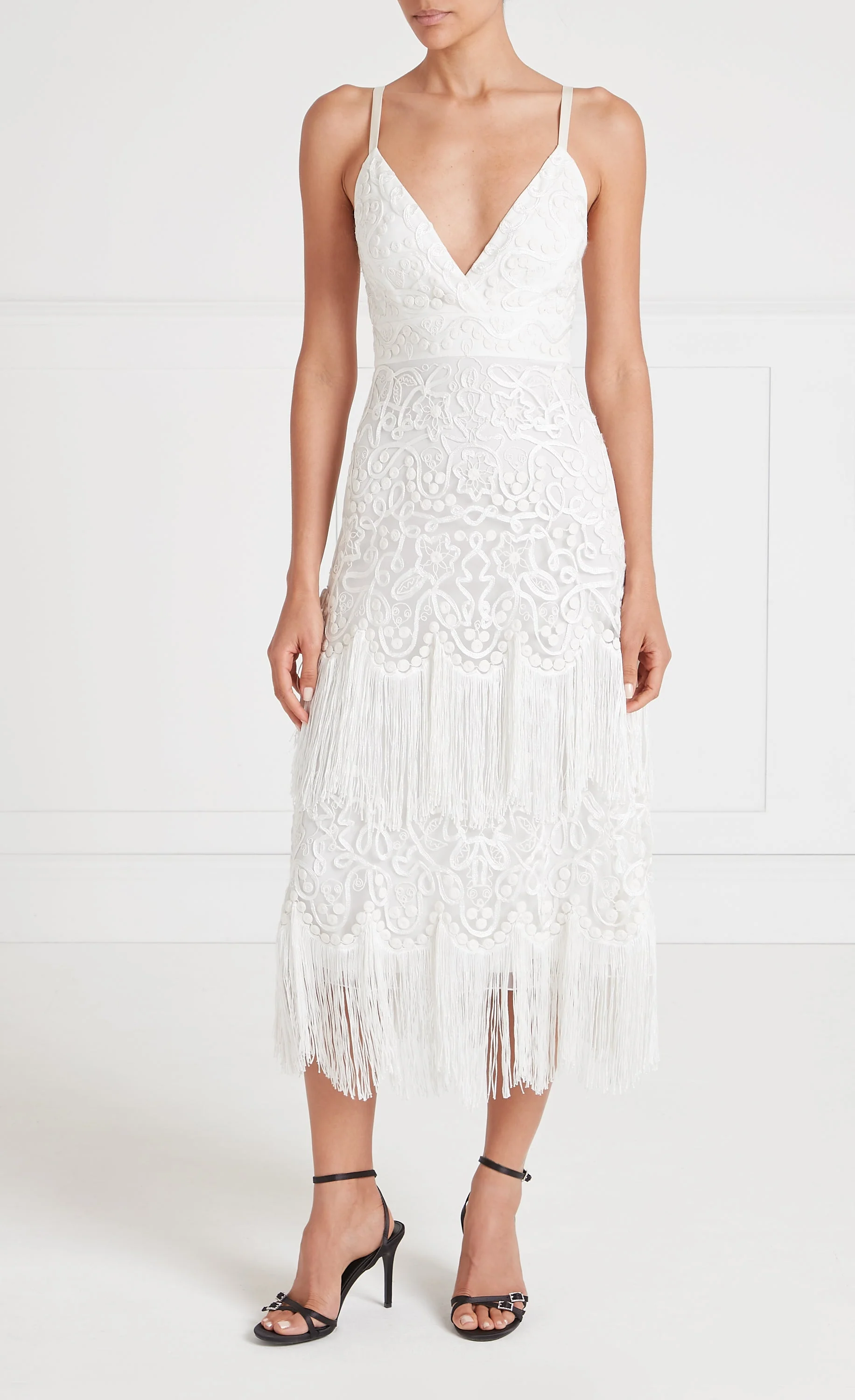 Cordelle Tassel Dress - White - Image 6