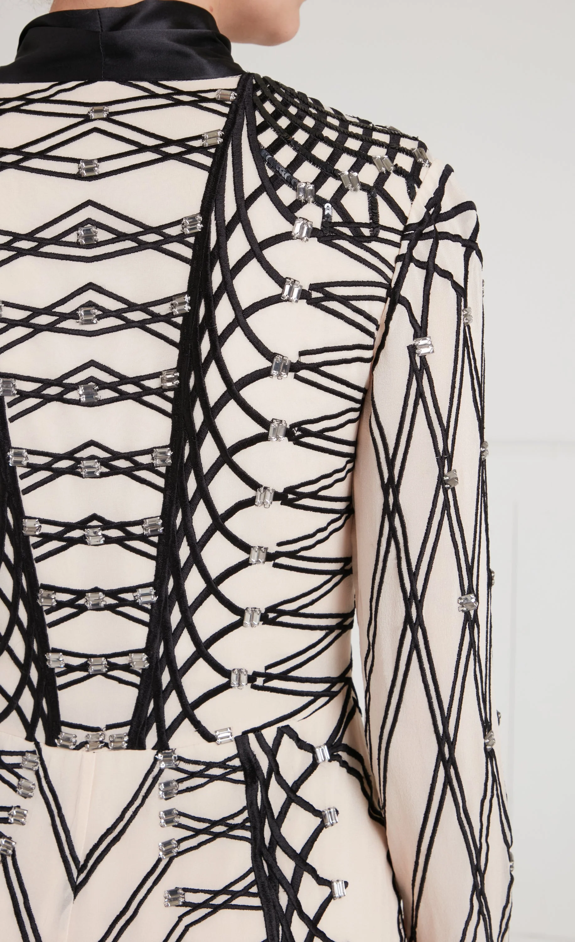 Cressida Tie Dress - Almond & Black - Image 8
