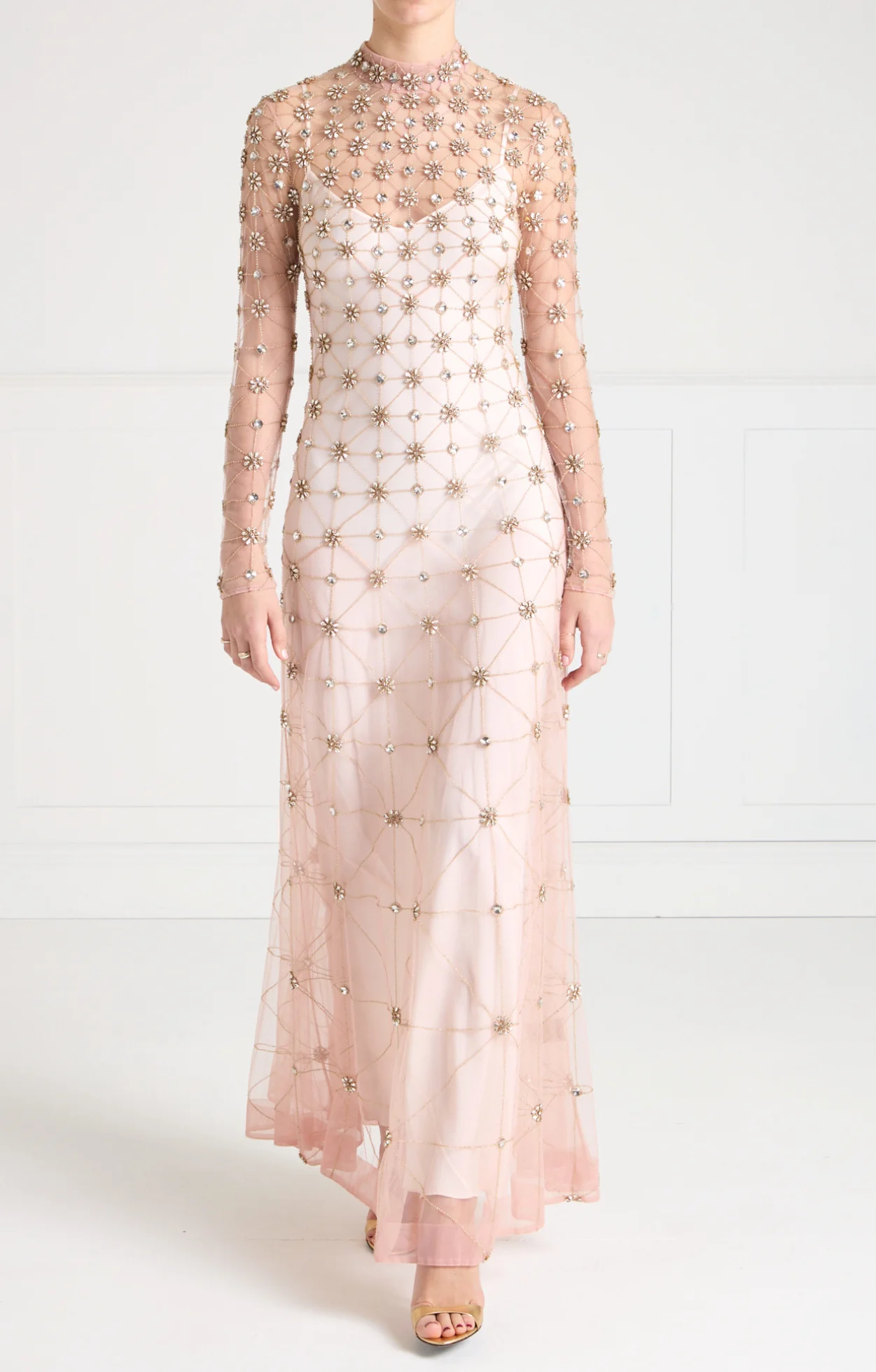 Crossbone Lattice Gown - Blush - Image 2