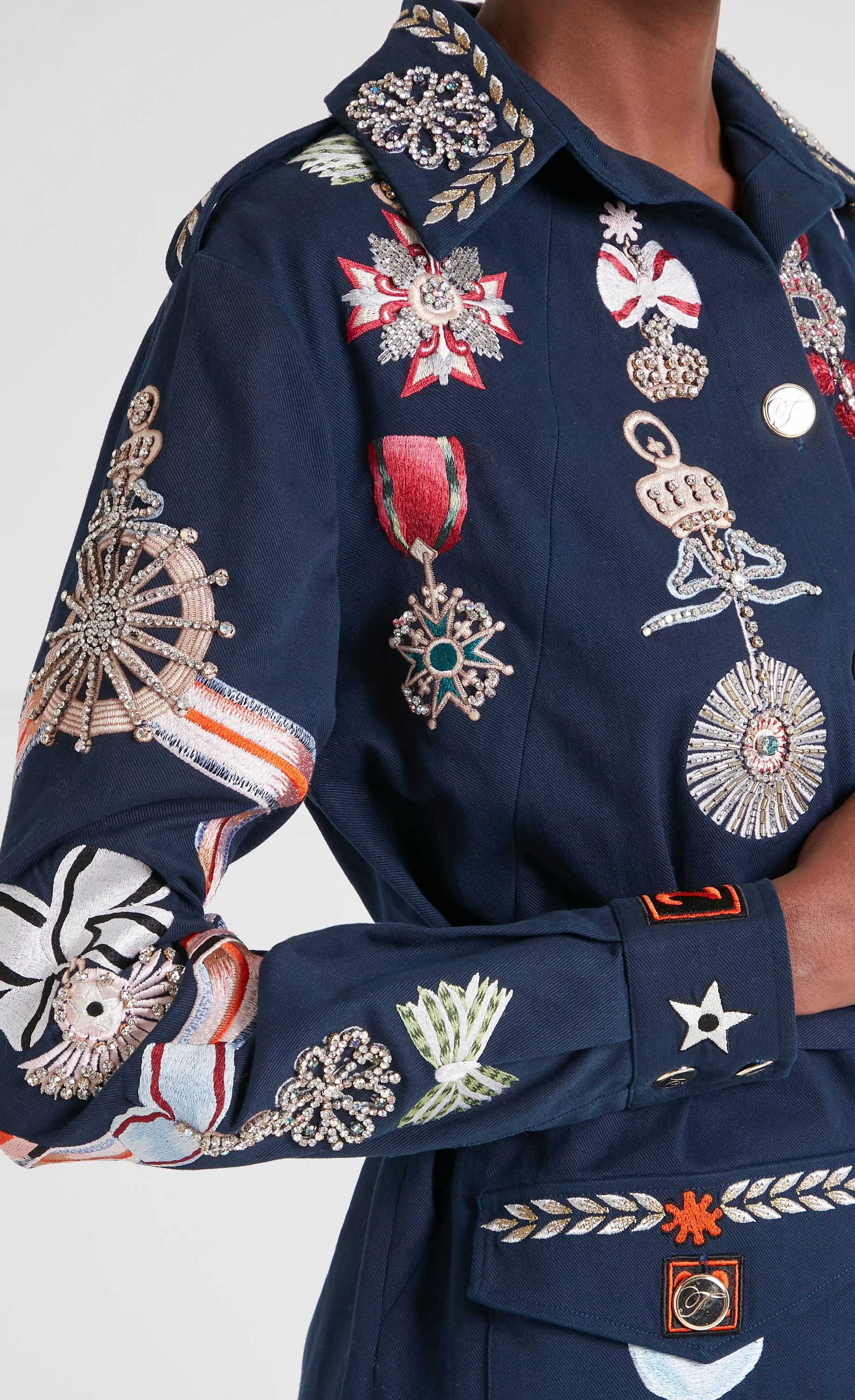 Diamantine Shirt Jacket - Navy - Image 3