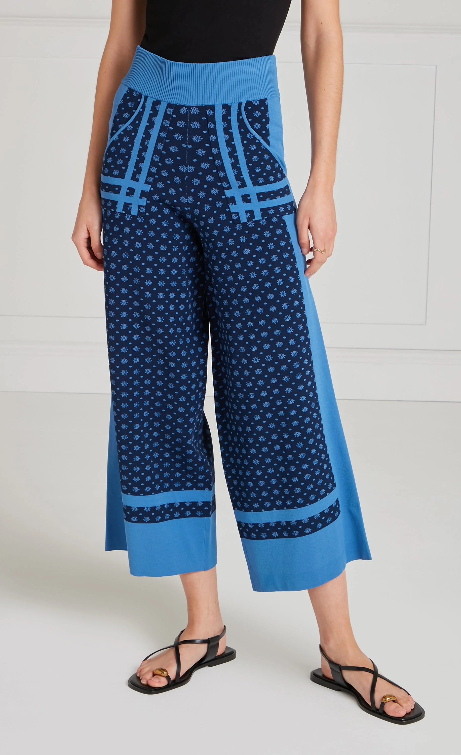 Ditzie Knit Trousers - Twilight - Image 3