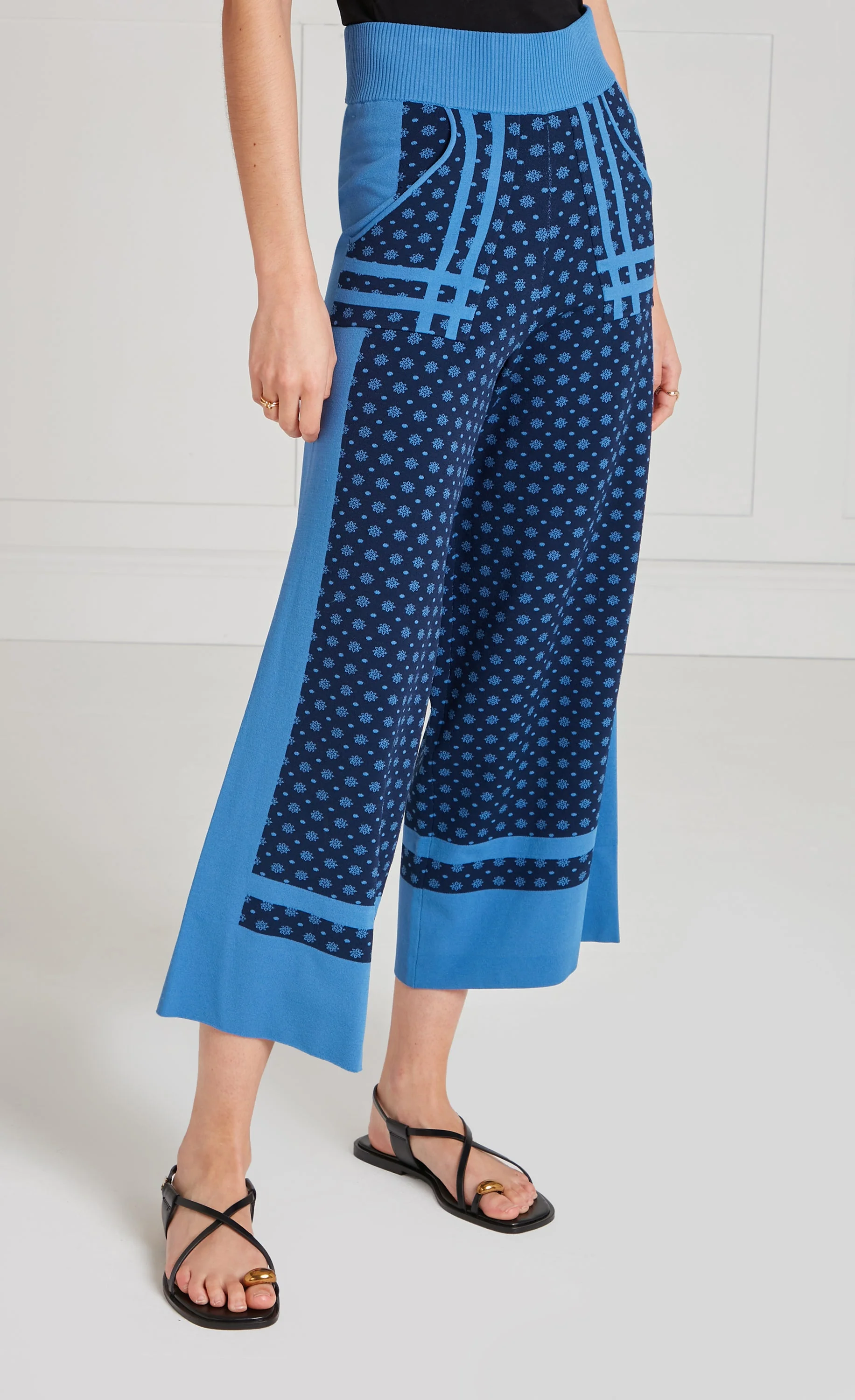 Ditzie Knit Trousers - Twilight - Image 4