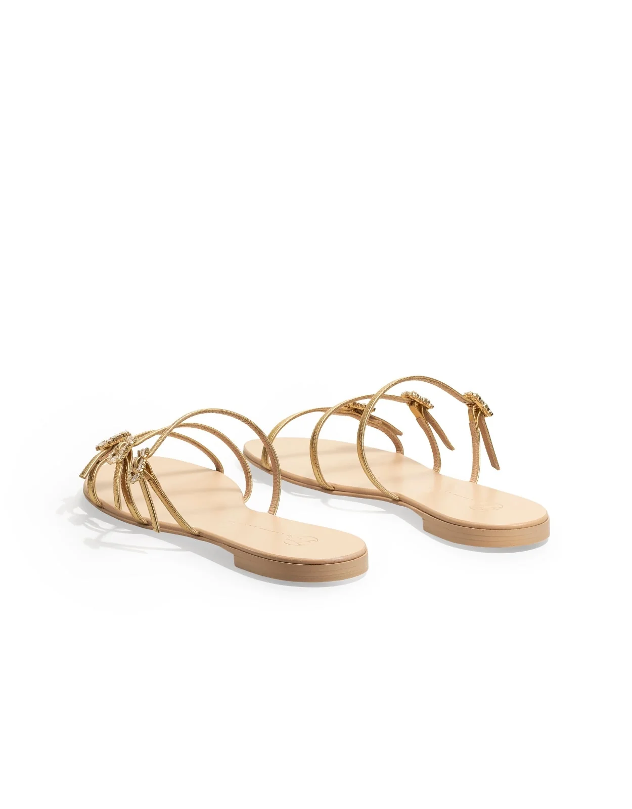 Eclipse Flat Sandals - Gold - Image 3