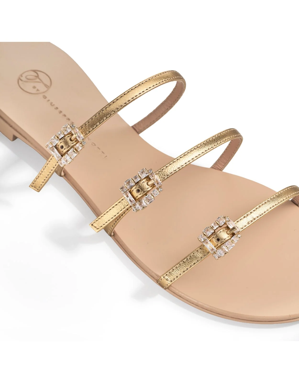 Eclipse Flat Sandals - Gold - Image 5