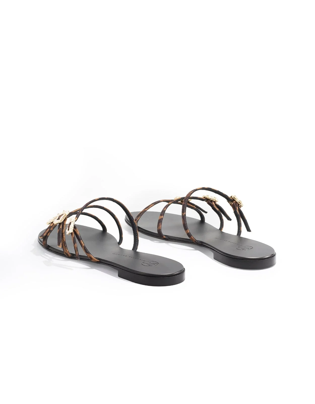 Eclipse Flat Sandals - Leopard - Image 3