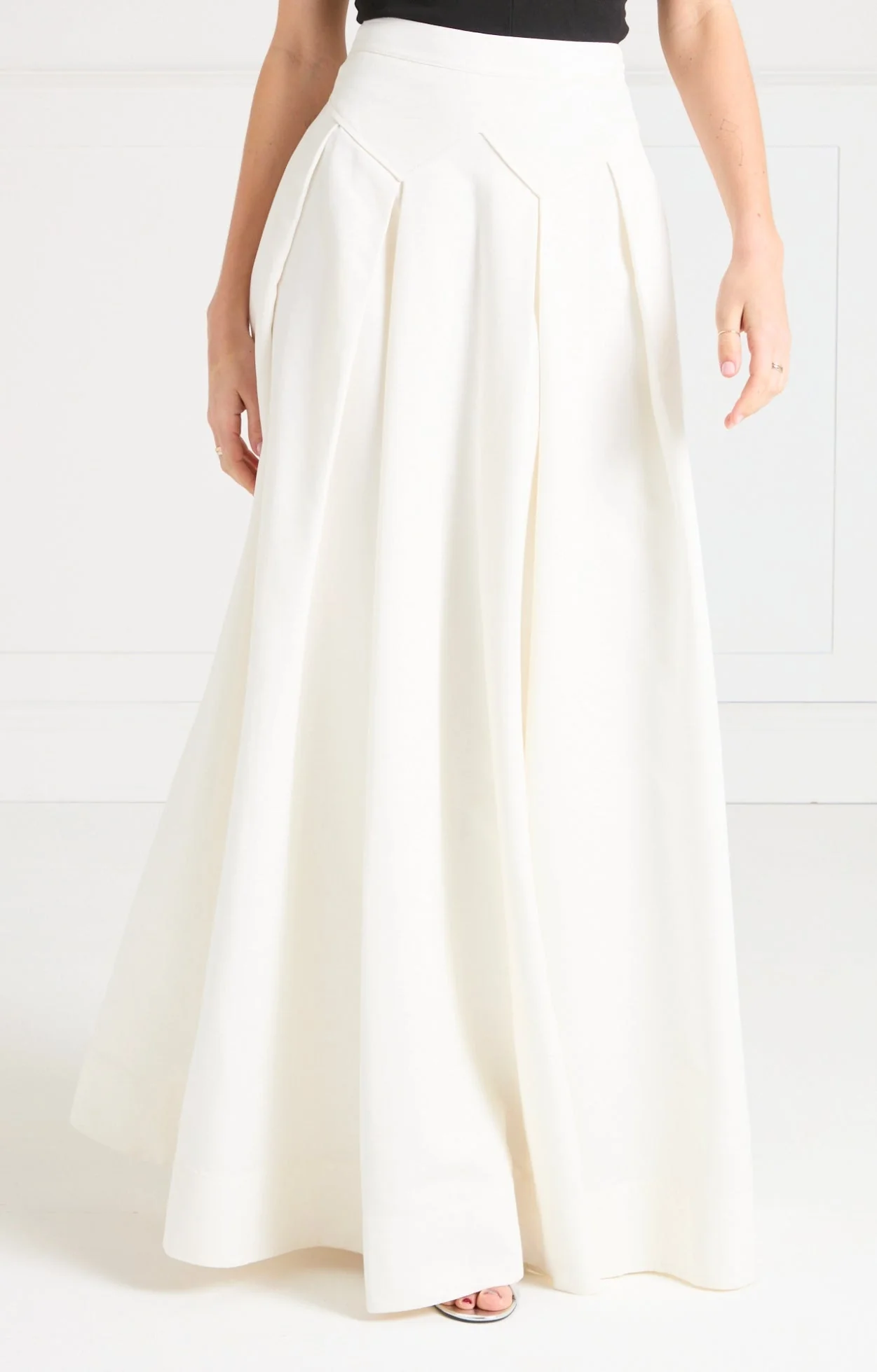 Elodie Full-Length Skirt - Ivory - Image 3