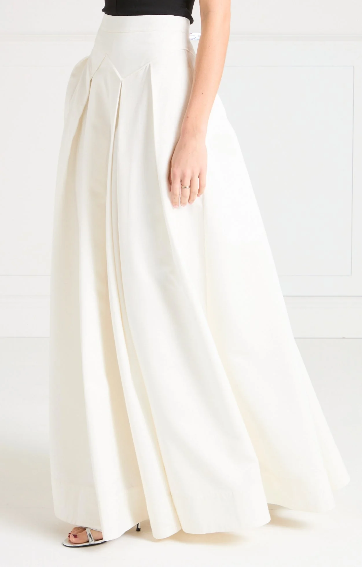 Elodie Full-Length Skirt - Ivory - Image 4