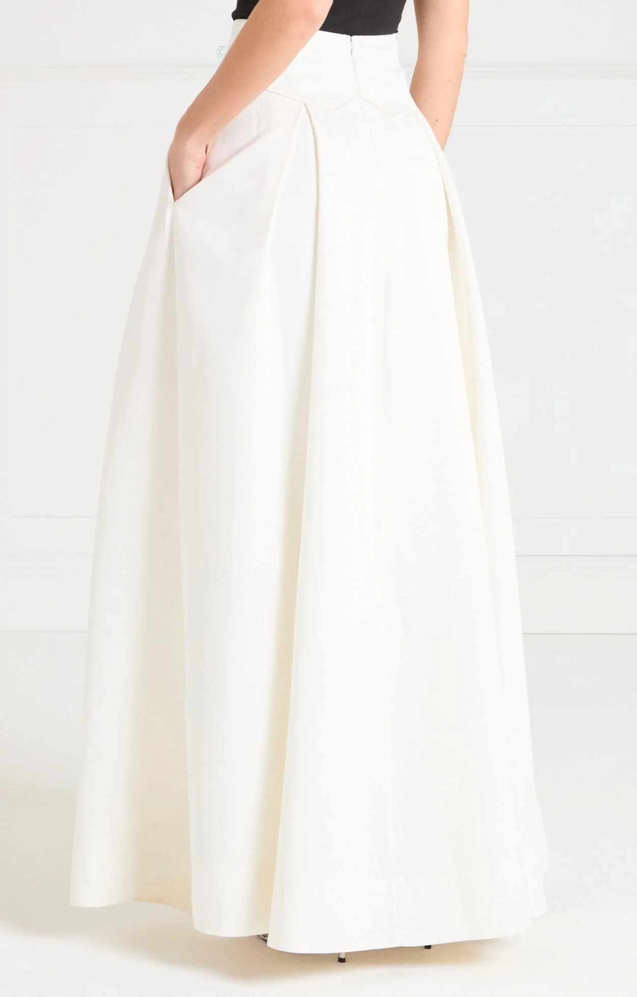 Elodie Full-Length Skirt - Ivory - Image 5
