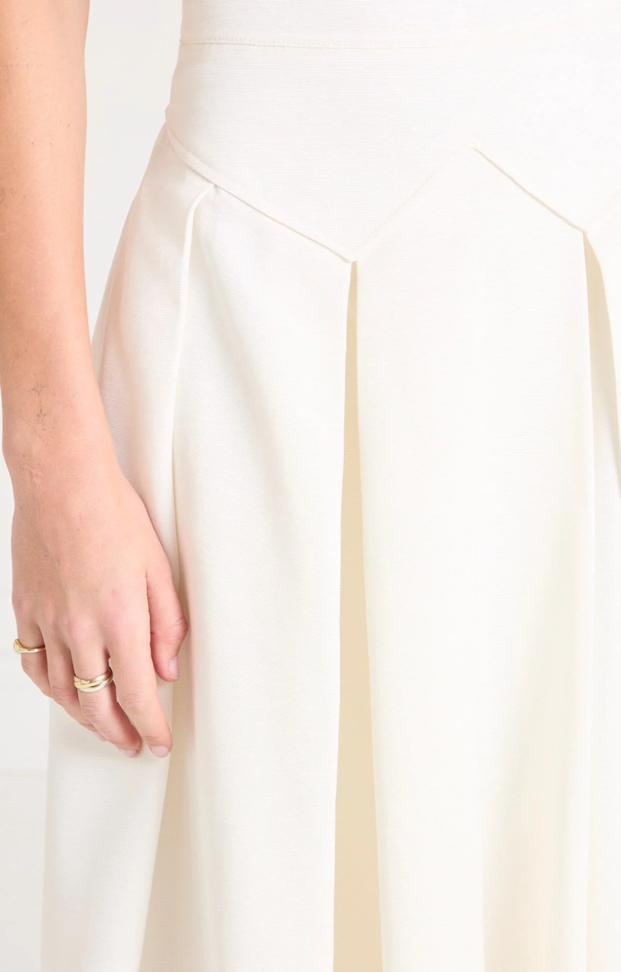 Elodie Full-Length Skirt - Ivory - Image 6