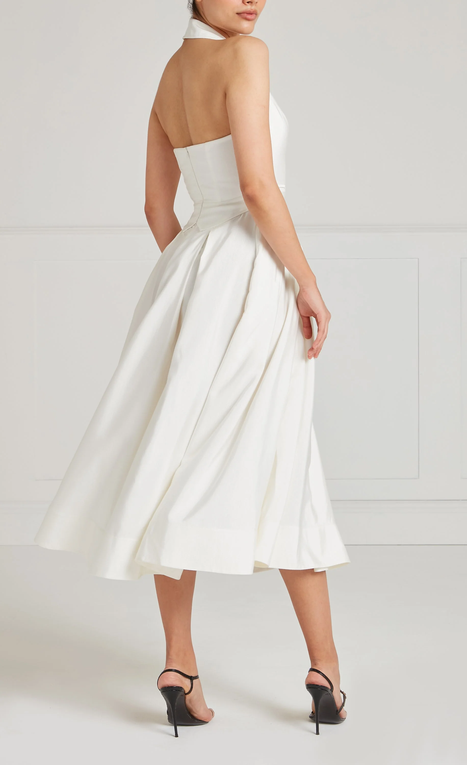 Elodie Halter Dress - Ivory - Image 5