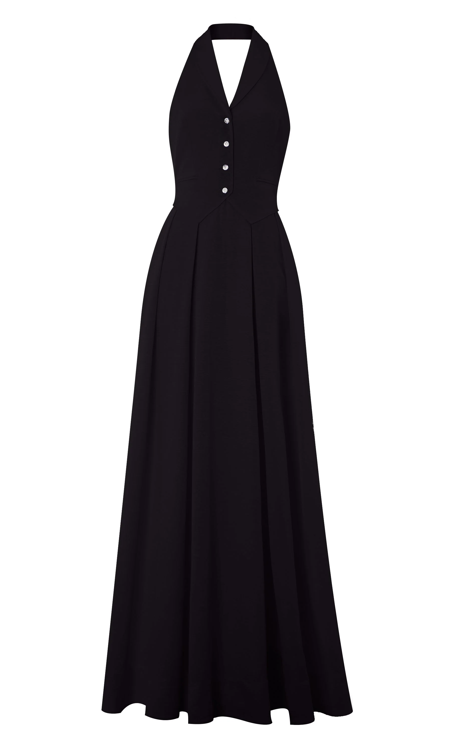 Elodie Halter Gown - Black