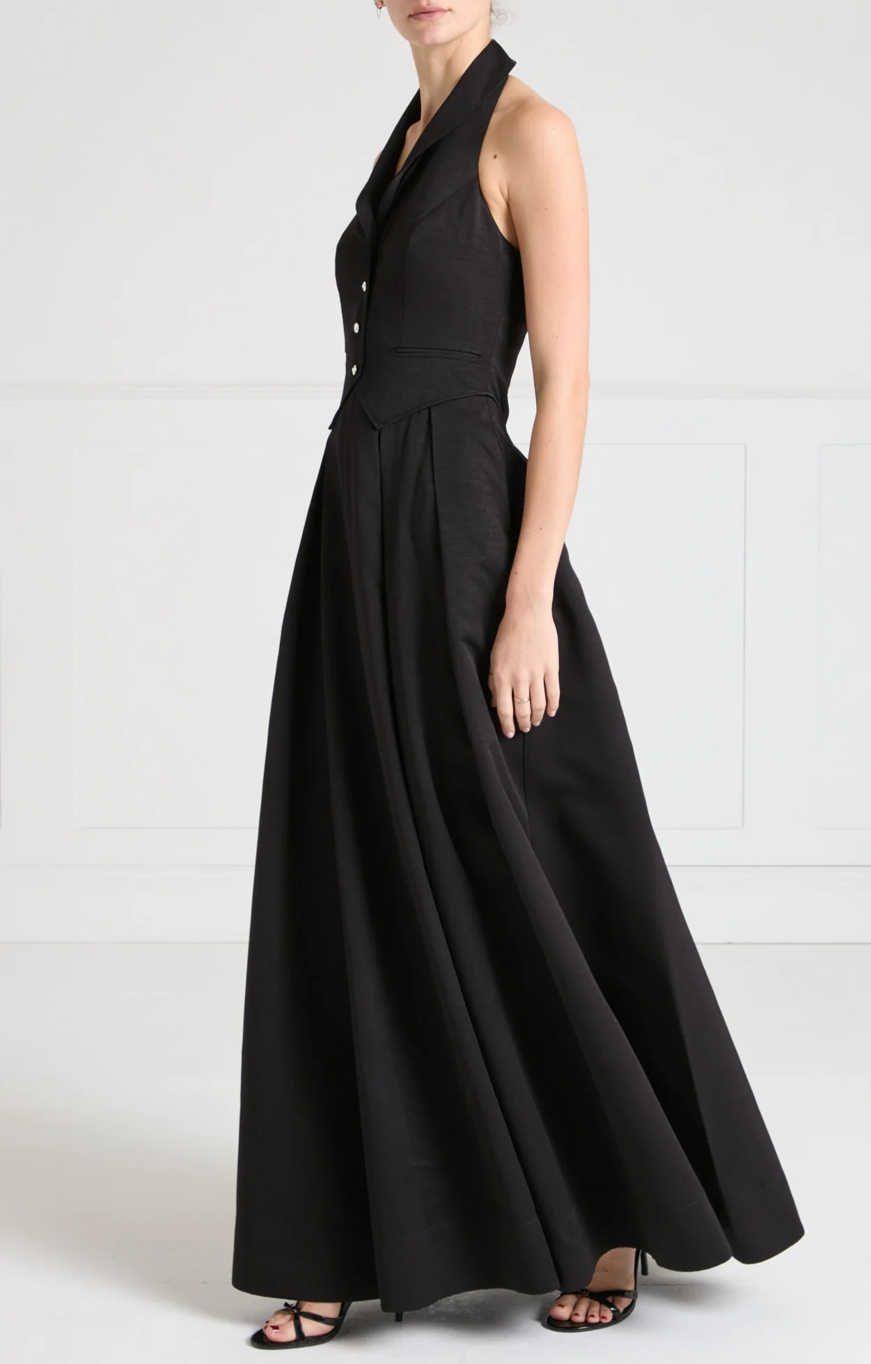 Elodie Halter Gown - Black - Image 3