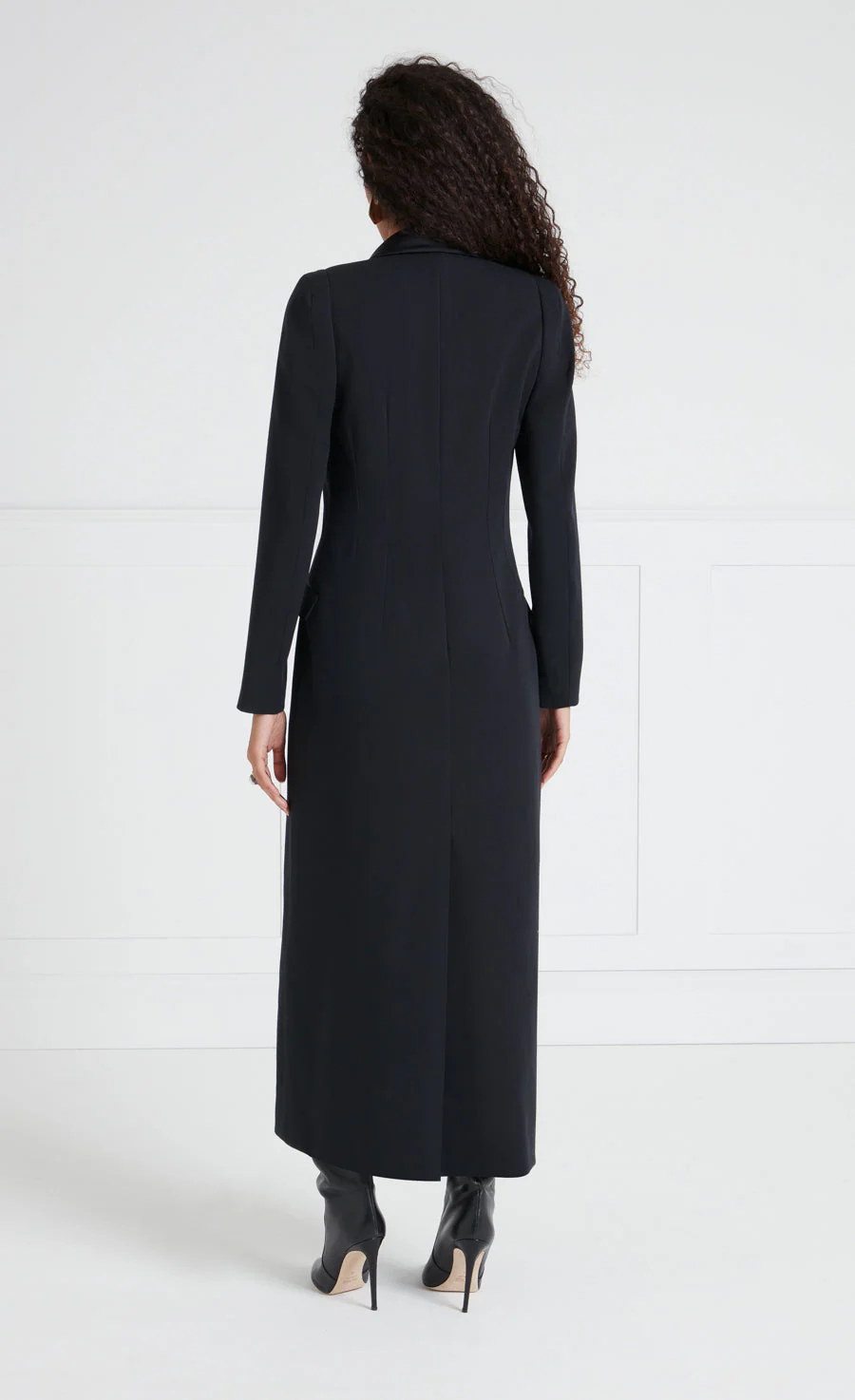 Enzo Long Coat - Black - Image 4