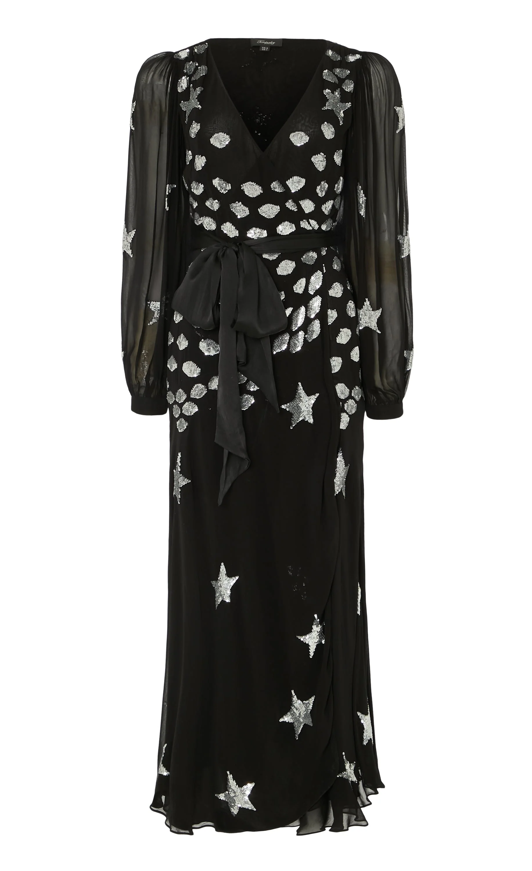 Etoile Wrap Dress - Black Mix