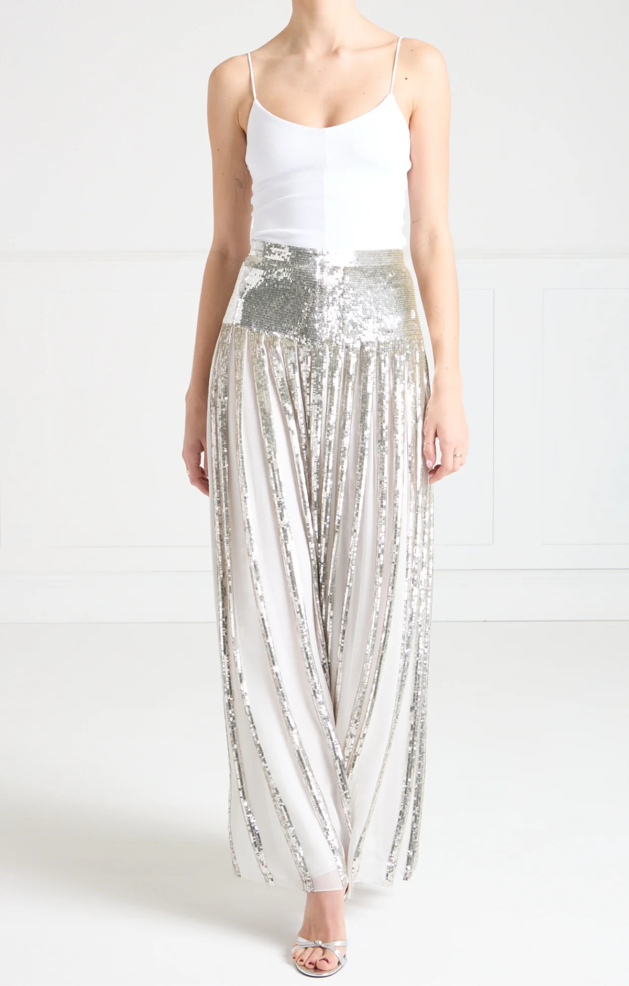 Filigree Full-Length Skirt - Silver - Image 6