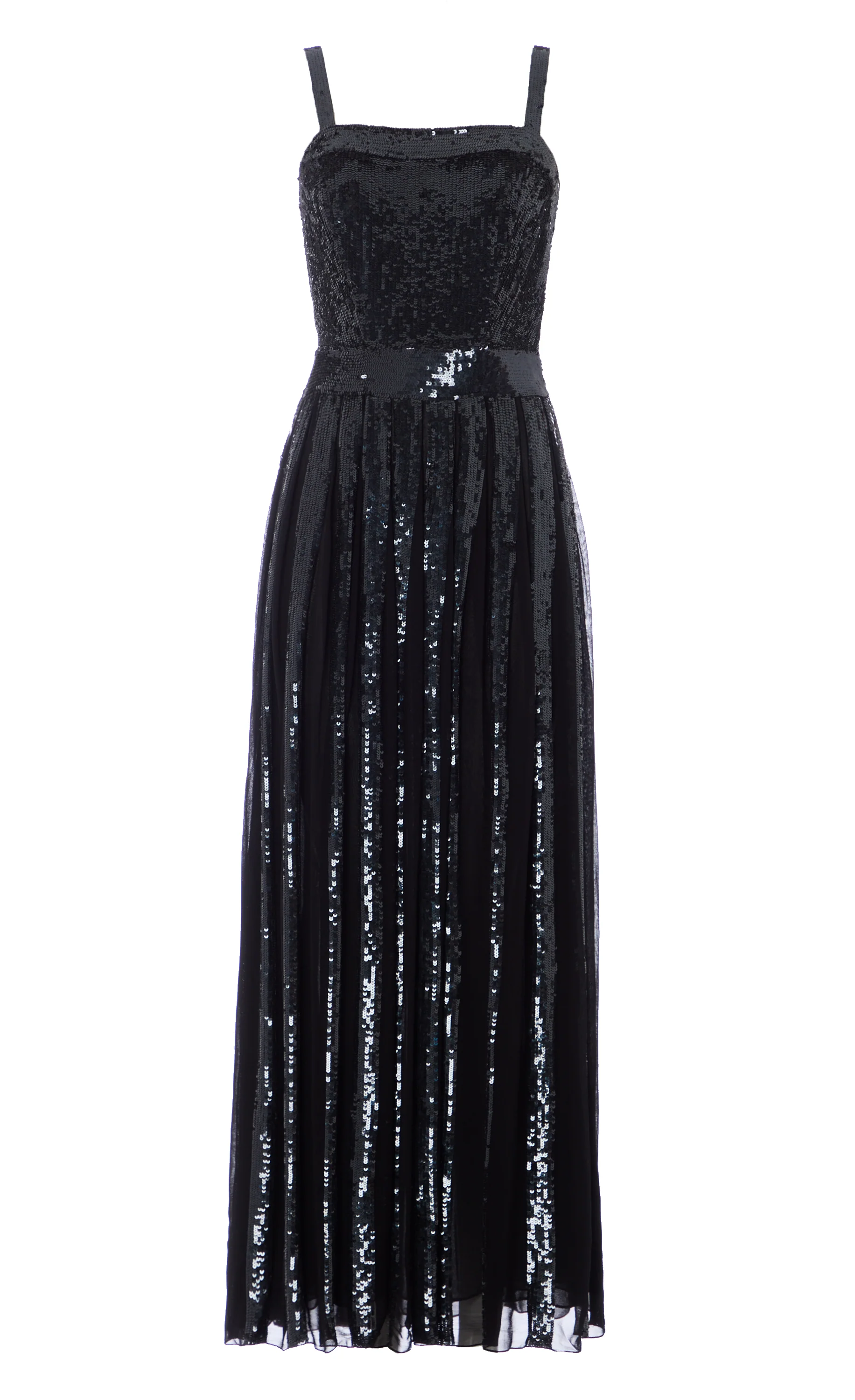 Filigree Strappy Dress - Black