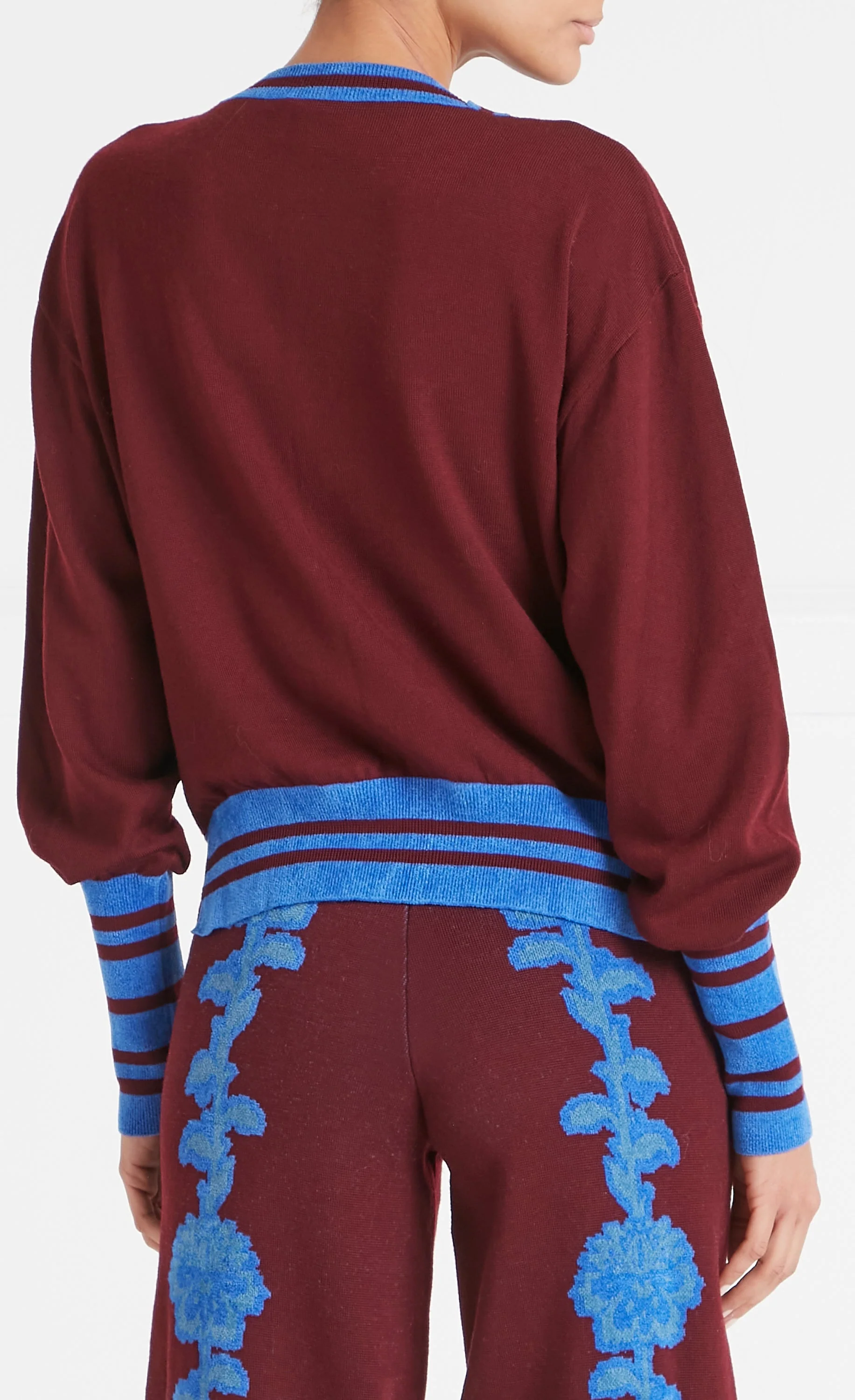 Floral Knit Jumper - Dark Amethyst - Image 4
