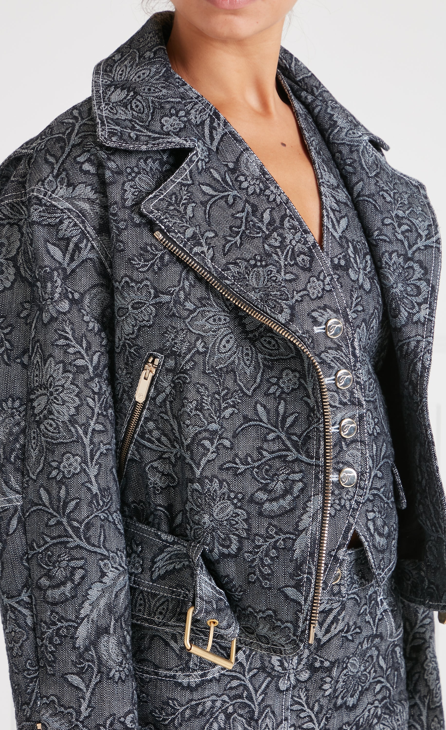 Francis Denim Jacket - Washed Black - Image 5