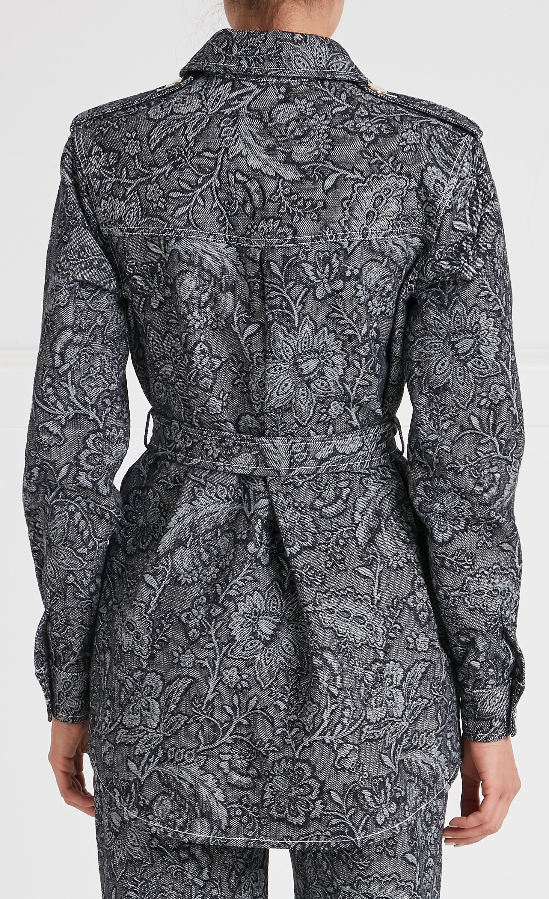 Francis Denim Shirt Jacket - Washed Black - Image 4