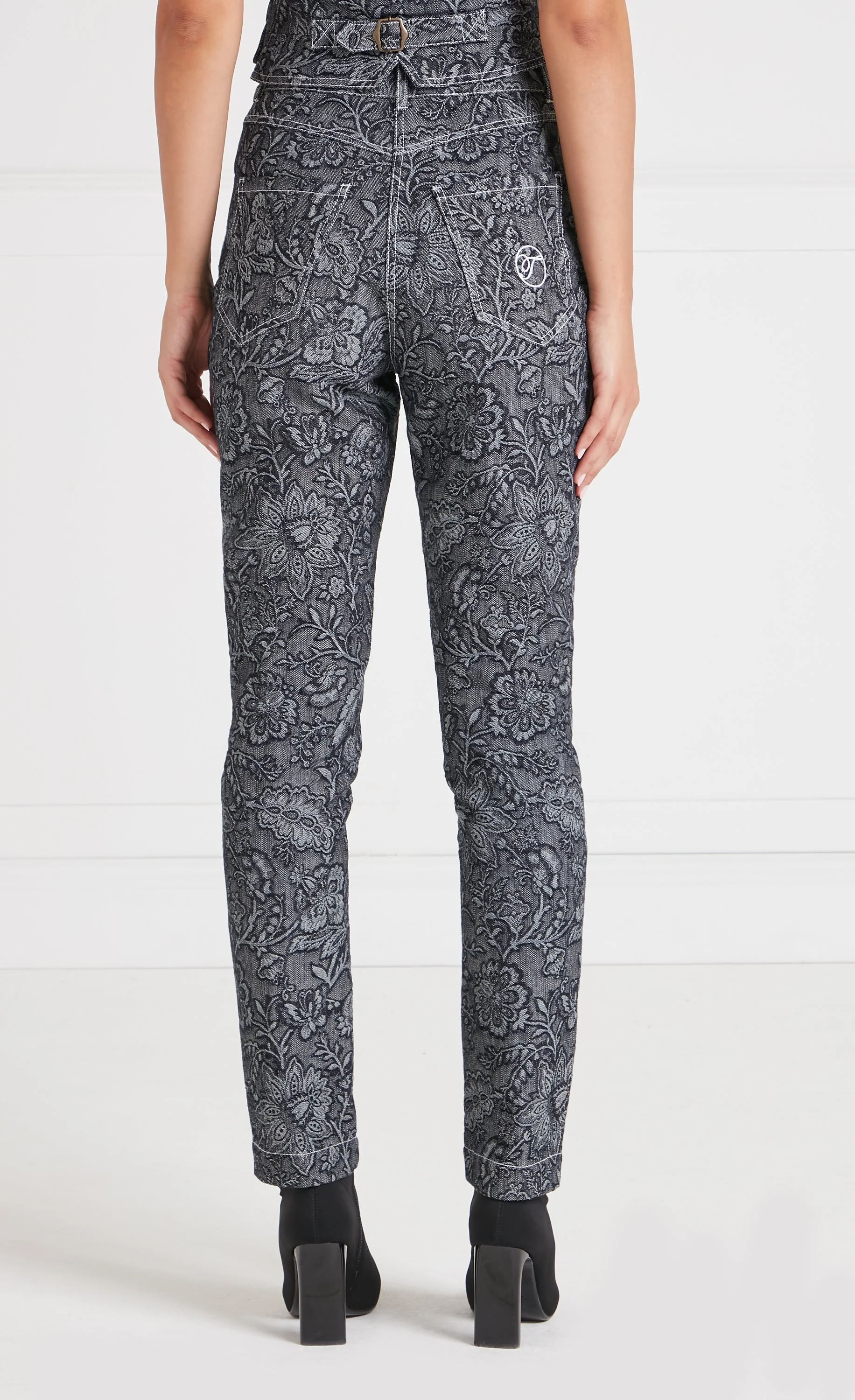 Francis Denim Trousers - Washed Black - Image 3