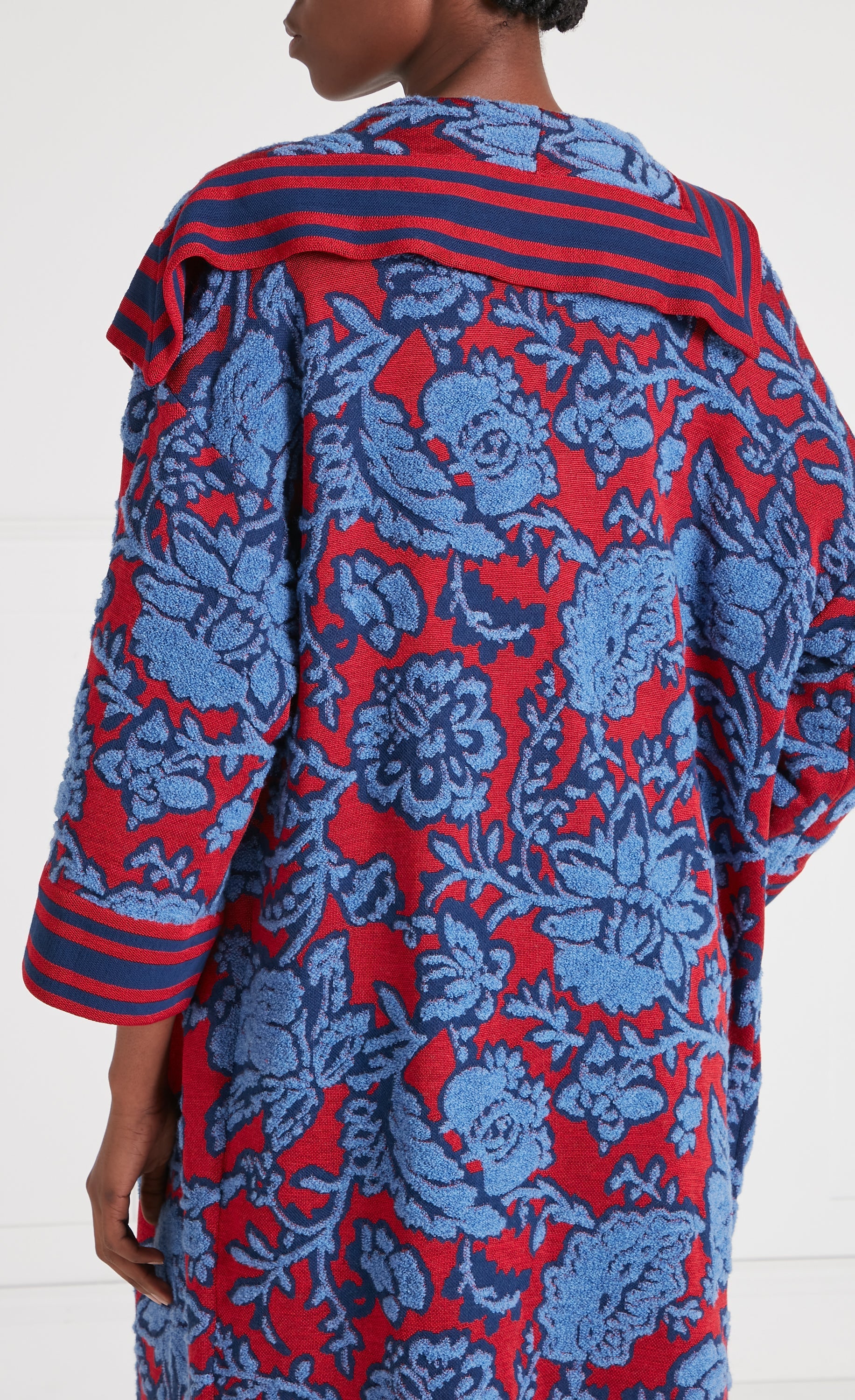 Francis Knit Cape - Harbour Blue - Image 5