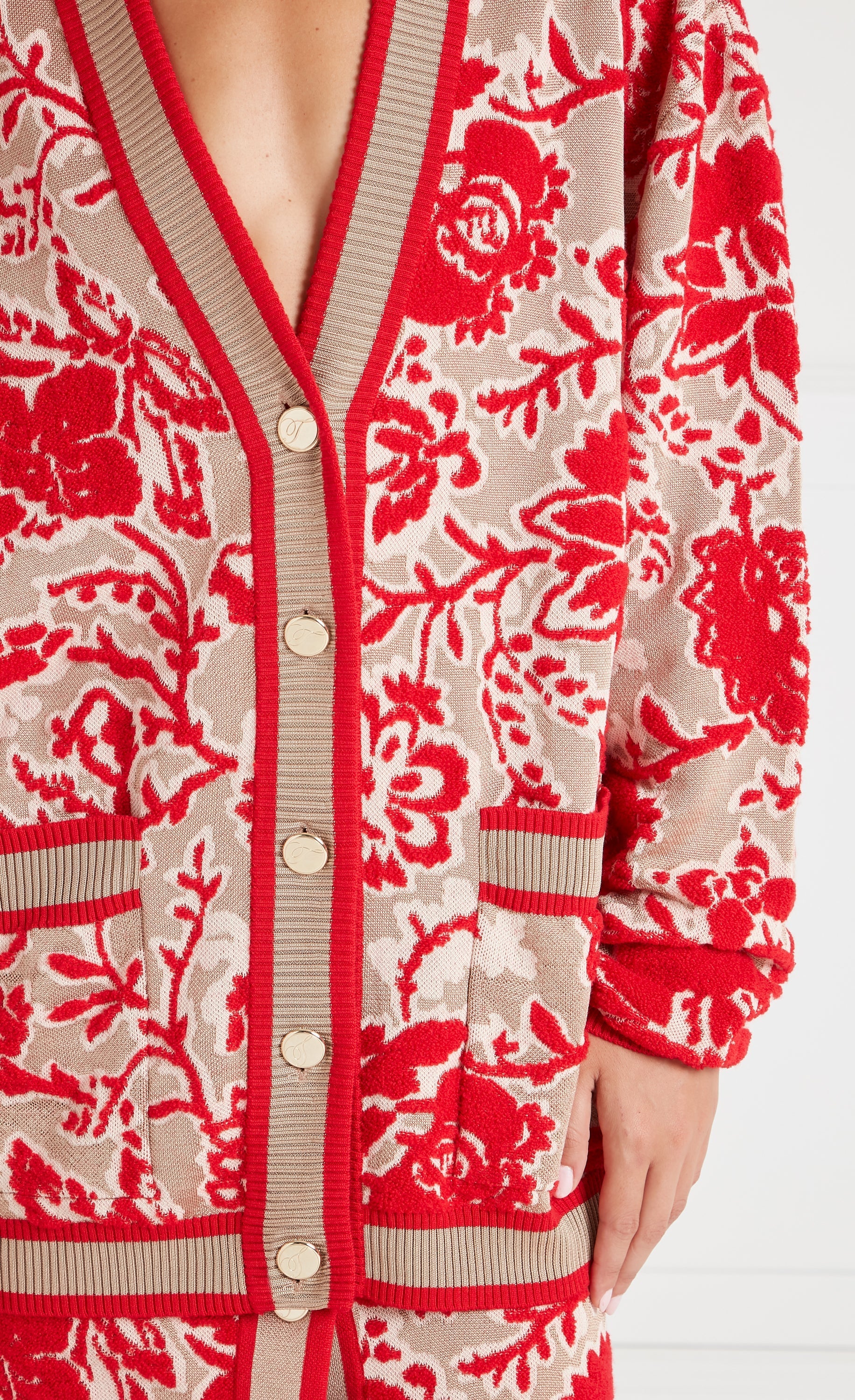 Francis Knit Cardigan - Oatmeal Mix - Image 5