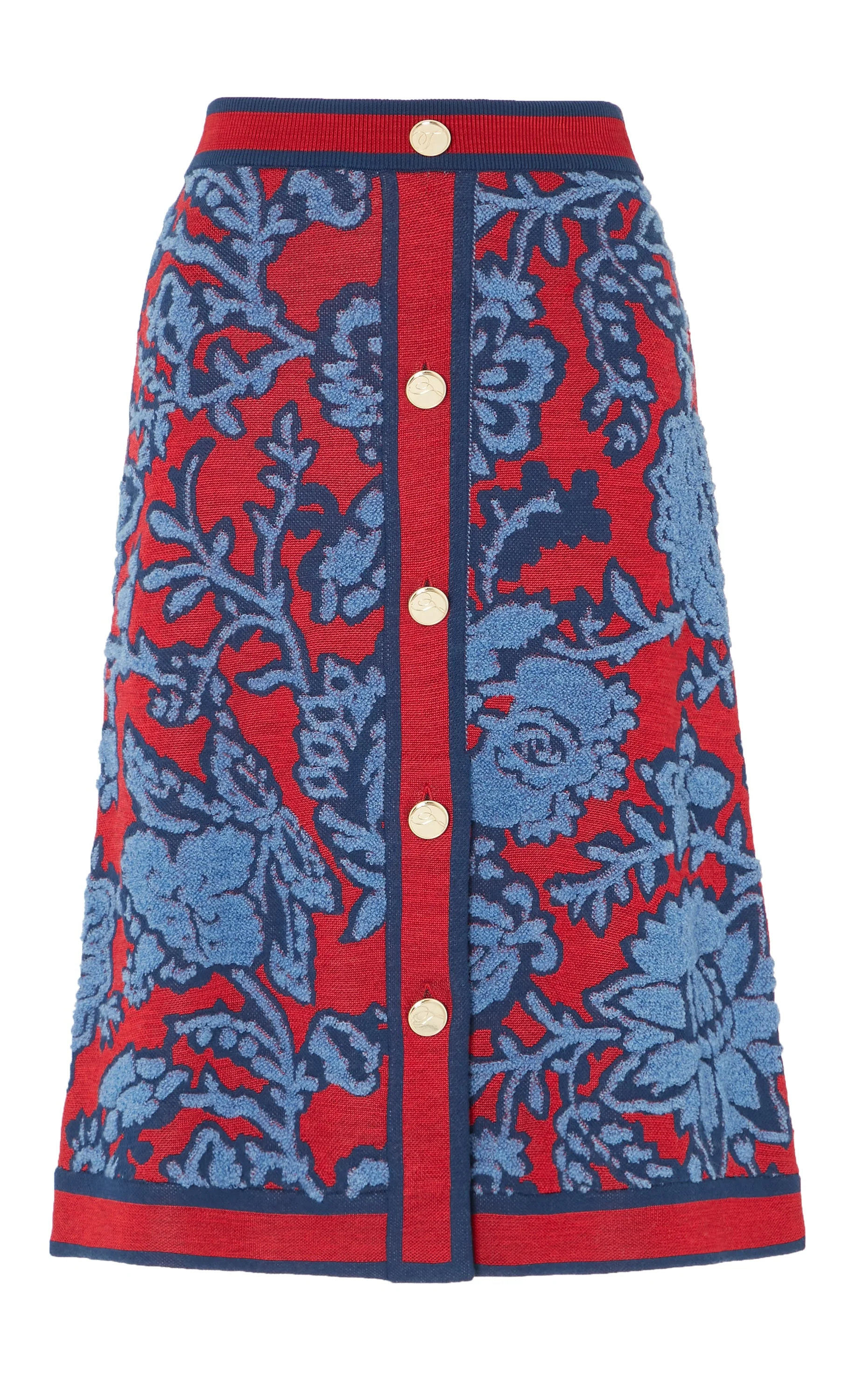 Francis Knit Skirt - Harbour Blue